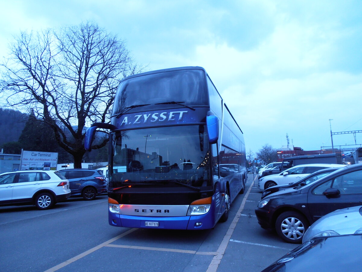 (233'970) - Zysset, Kirchdorf - Nr. 66/BE 807'878 - Setra am 17. Mrz 2022 in Thun, CarTerminal