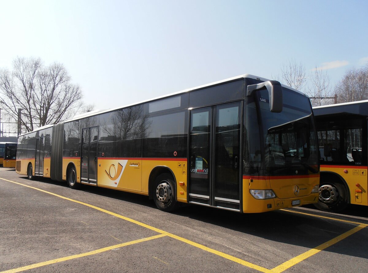 (234'021) - CarPostal Ouest - VD 605'583 - Mercedes (ex JU 1924; ex Nr. 73; ex Stucki, Porrentruy Nr. 20) am 20. Mrz 2022 in Yverdon, Garage