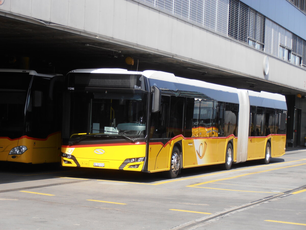 (234'119) - PostAuto Bern - Nr. 11'246/BE 560'246 - Solaris am 28. Mrz 2022 in Bern, Postautostation