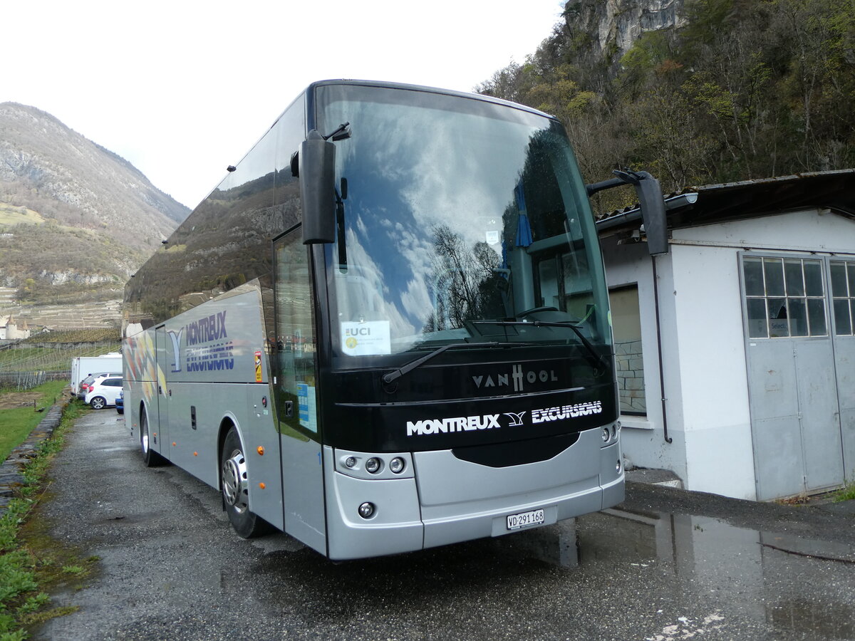 (234'278) - MOB Montreux - Nr. 1/VD 291'168 - Van Hool am 9. April 2022 in Aigle, Garage