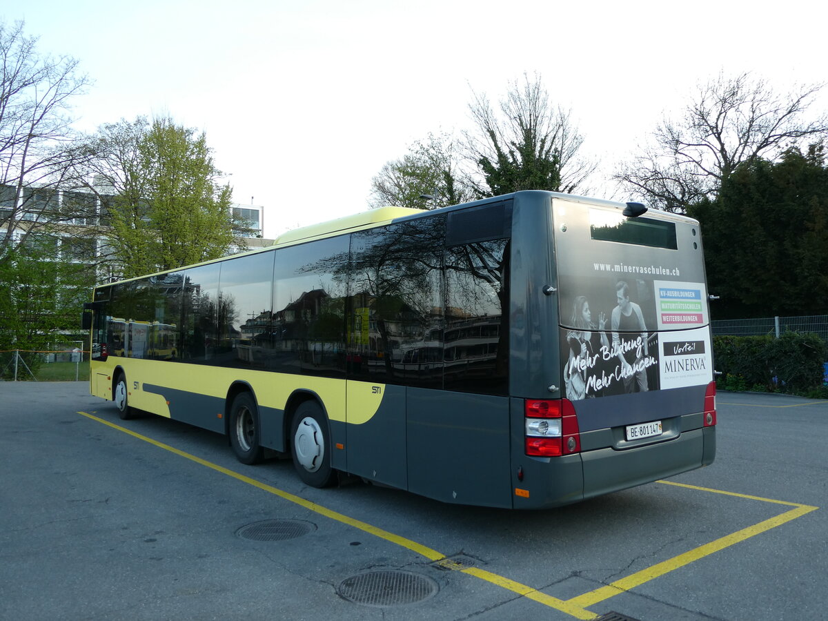 (234'629) - STI Thun - Nr. 147/BE 801'147 - MAN am 16. April 2022 bei der Schifflndte Thun