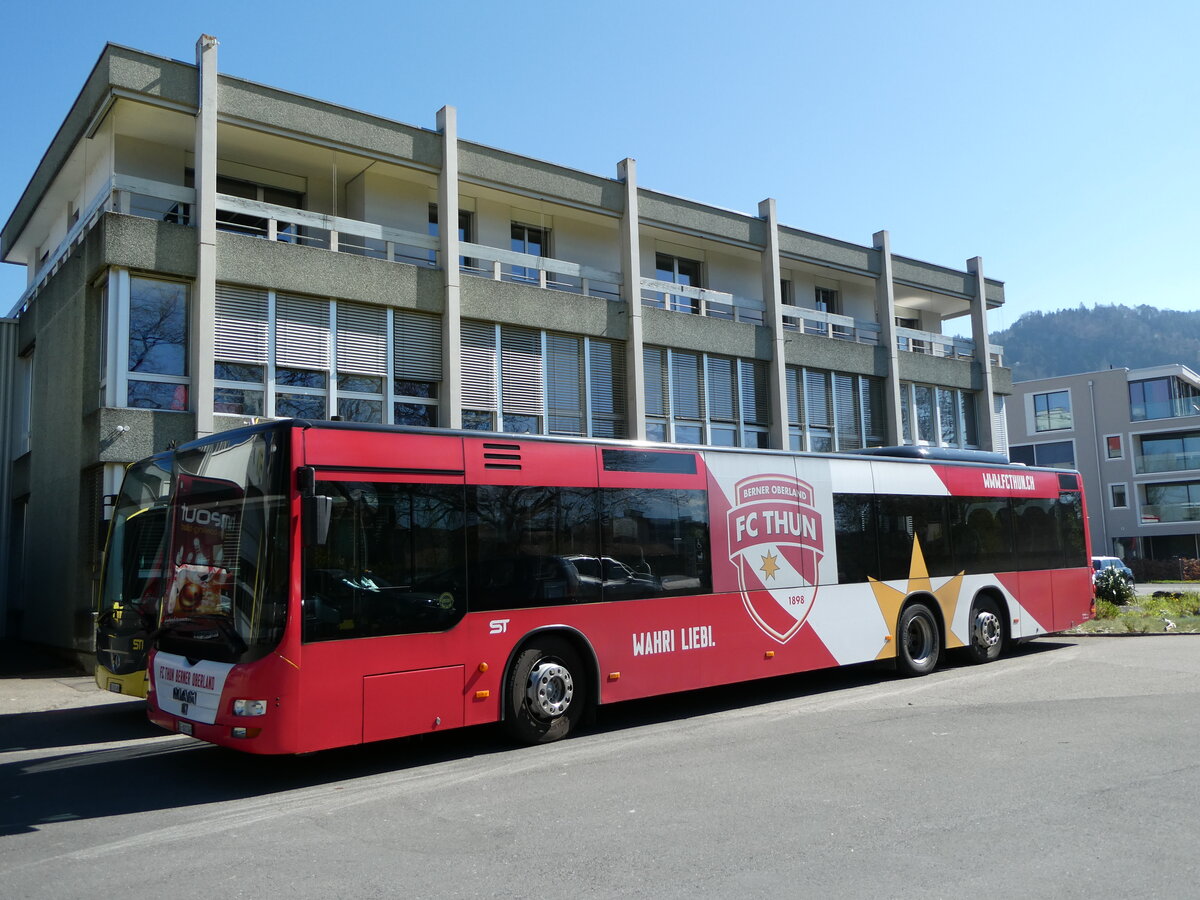 (234'663) - STI Thun - Nr. 149/BE 801'149 - MAN am 17. April 2022 in Thun, Garage