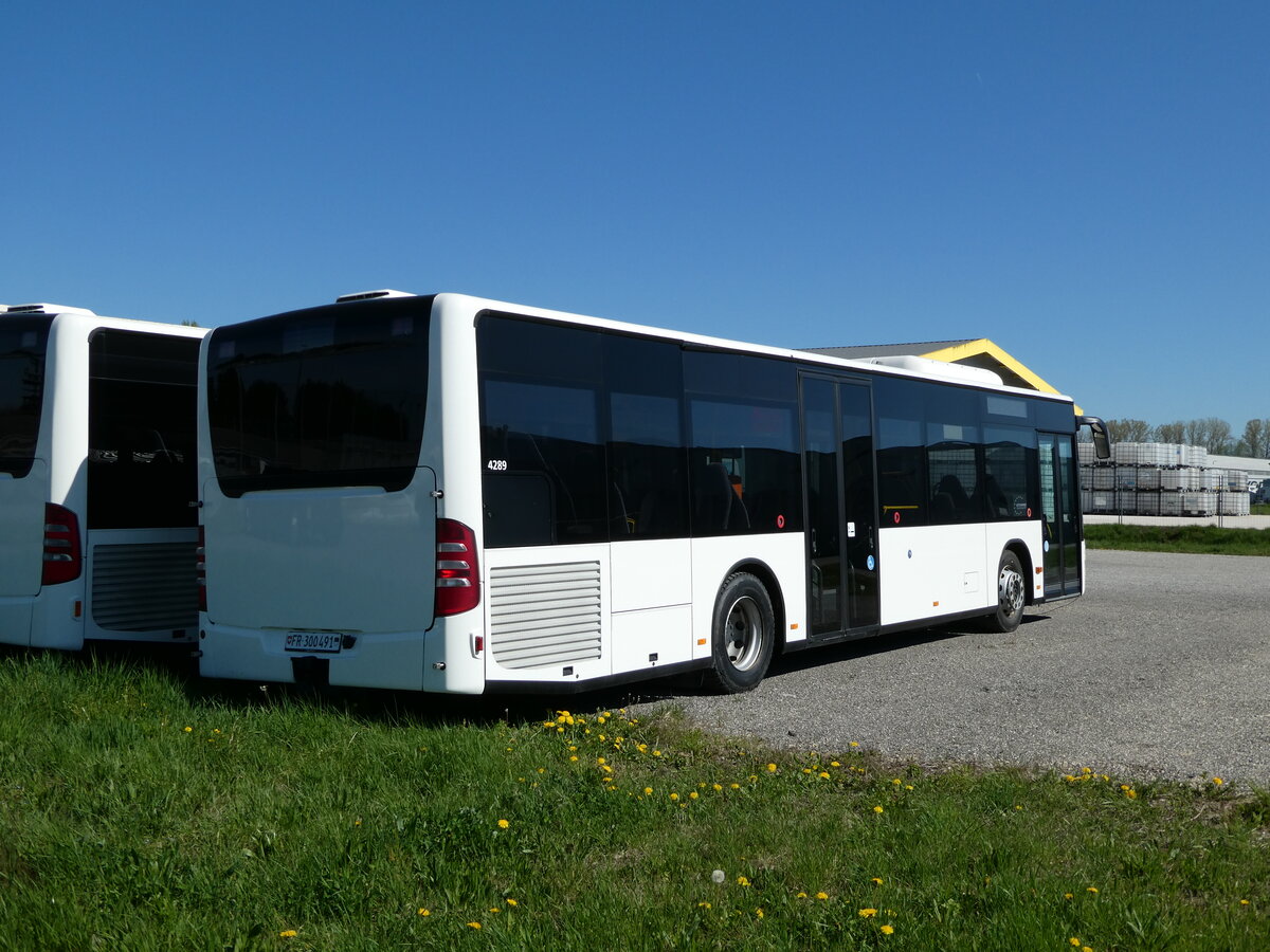 (234'724) - Intertours, Domdidier - Nr. 491/FR 300'491 - Mercedes (ex Steiner, Ortschwaben Nr. 12) am 18. April 2022 in Domdidier, Garage