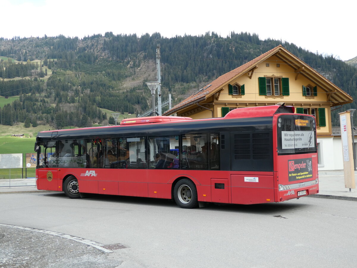 (234'853) - AFA Adelboden - Nr. 30/BE 26'703 - Solaris am 26. April 2022 beim Bahnhof Zweisimmen