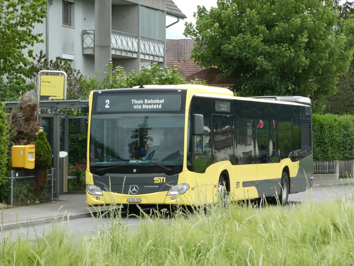 (236'195) - STI Thun - Nr. 187/BE 804'187 - Mercedes am 22. Mai 2022 in Thun, Buchegg