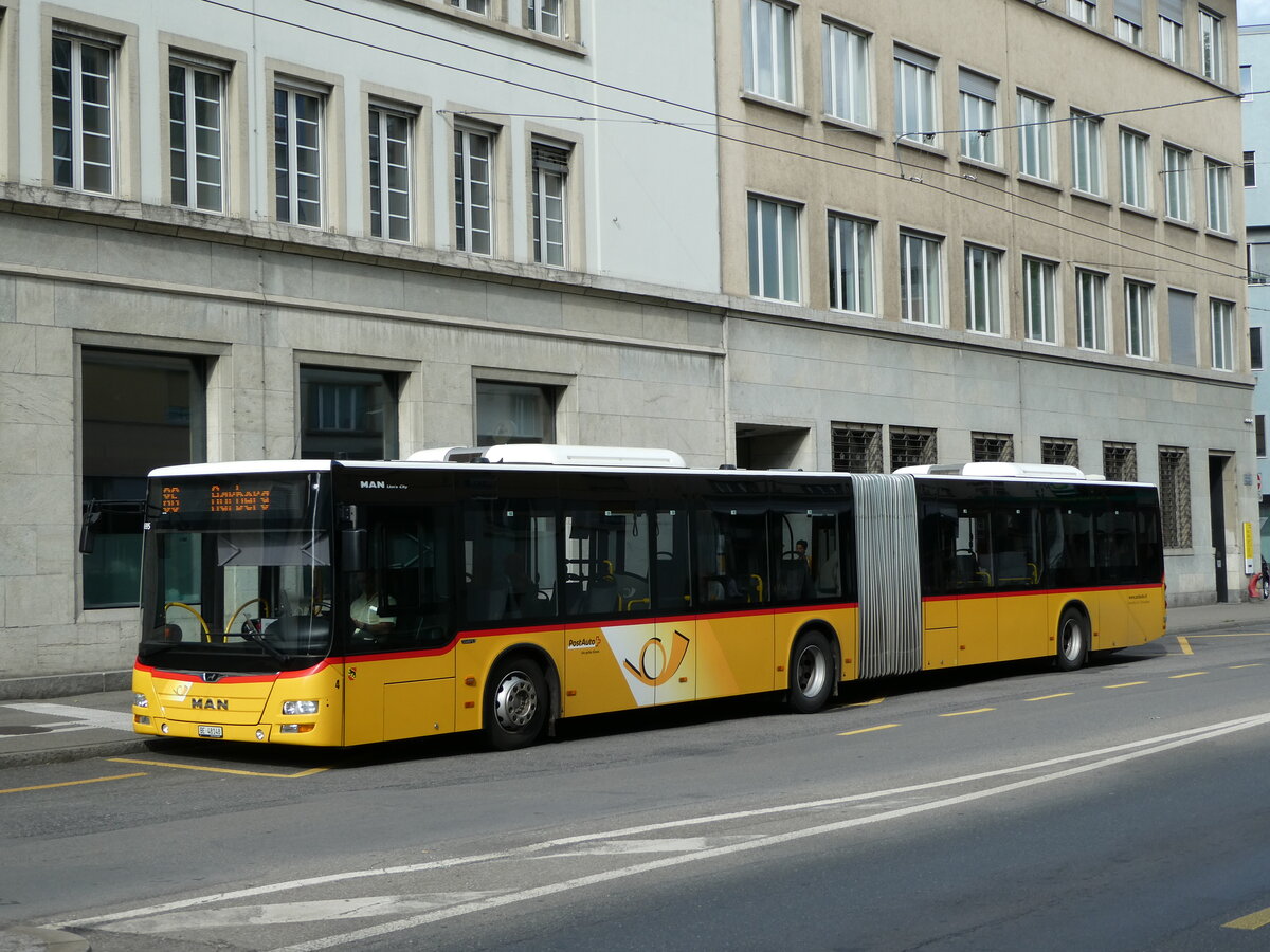 (236'855) - Steiner, Ortschwaben - Nr. 4/BE 48'148 - MAN am 6. Juni 2022 beim Bahnhof Biel