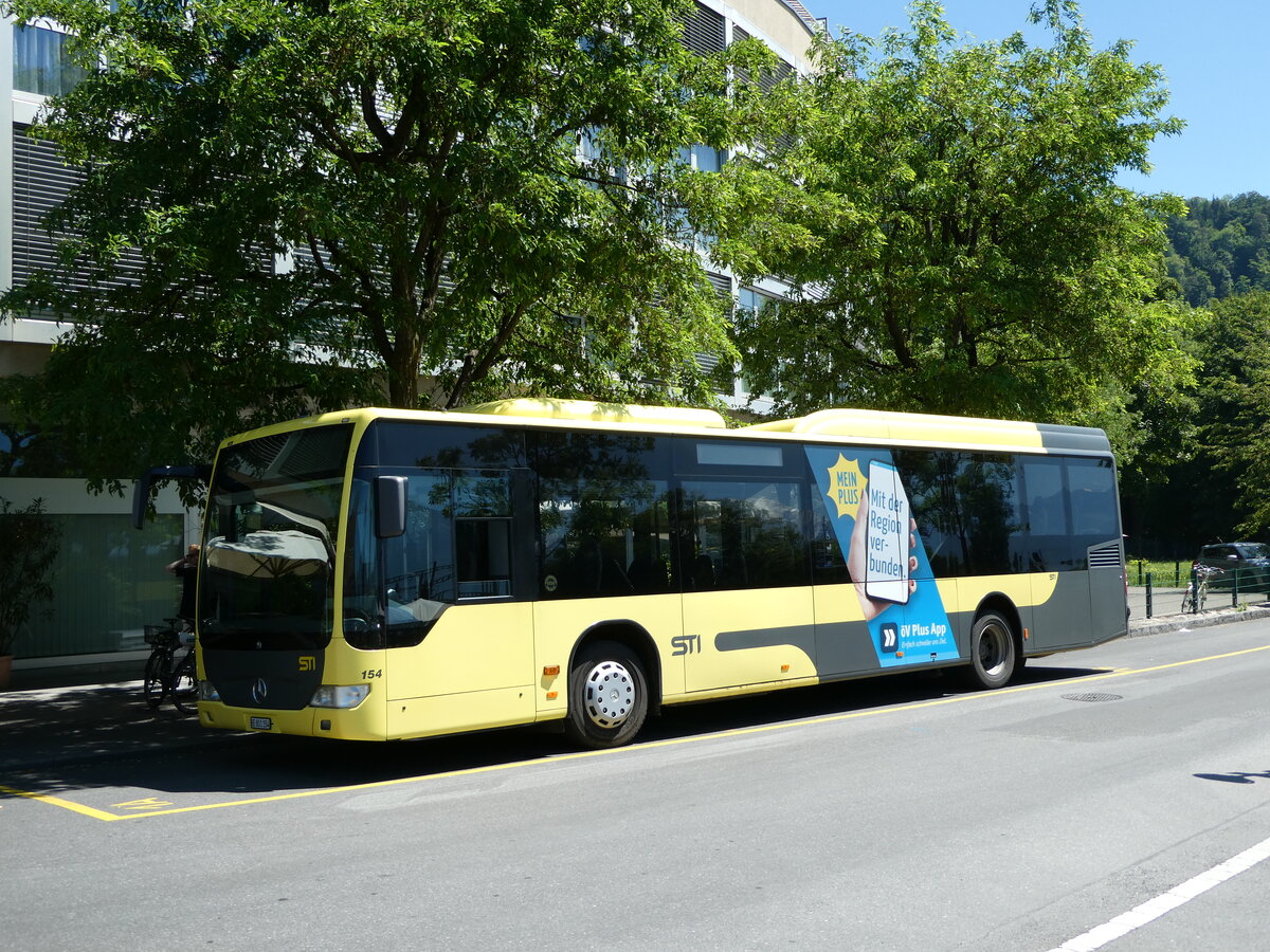 (237'195) - STI Thun - Nr. 154/BE 801'154 - Mercedes am 14. Juni 2022 bei der Schifflndte Thun