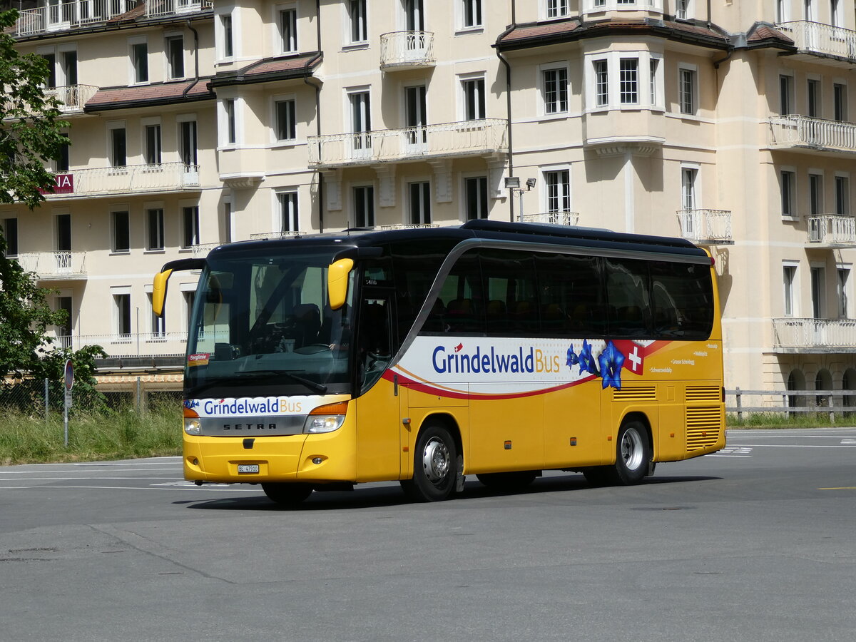 (237'217) - Grindelwaldbus, Grindelwald - Nr. 29/BE 47'910 - Setra am 18. Juni 2022 beim Bahnhof Grindelwald