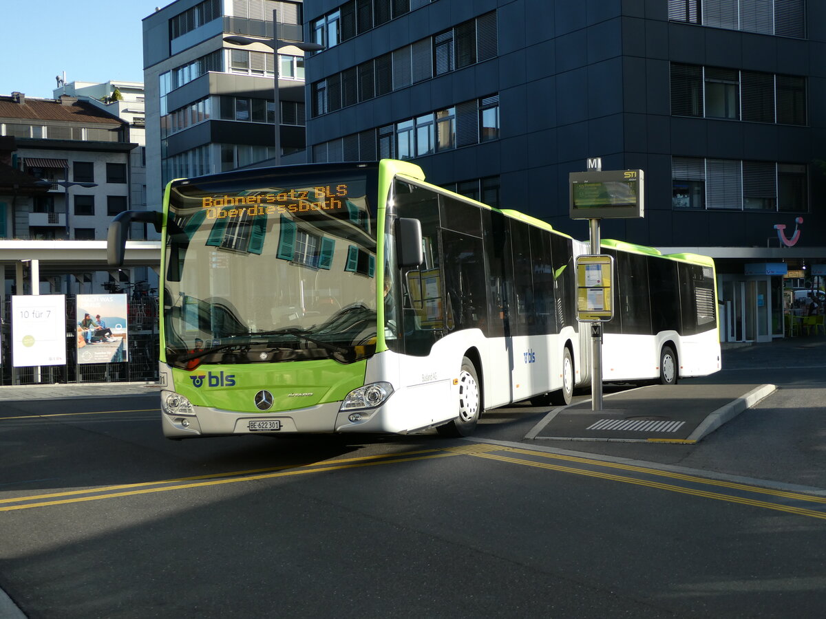 (237'359) - Busland, Burgdorf - Nr. 301/BE 622'301 - Mercedes am 23. Juni 2022 beim Bahnhof Thun