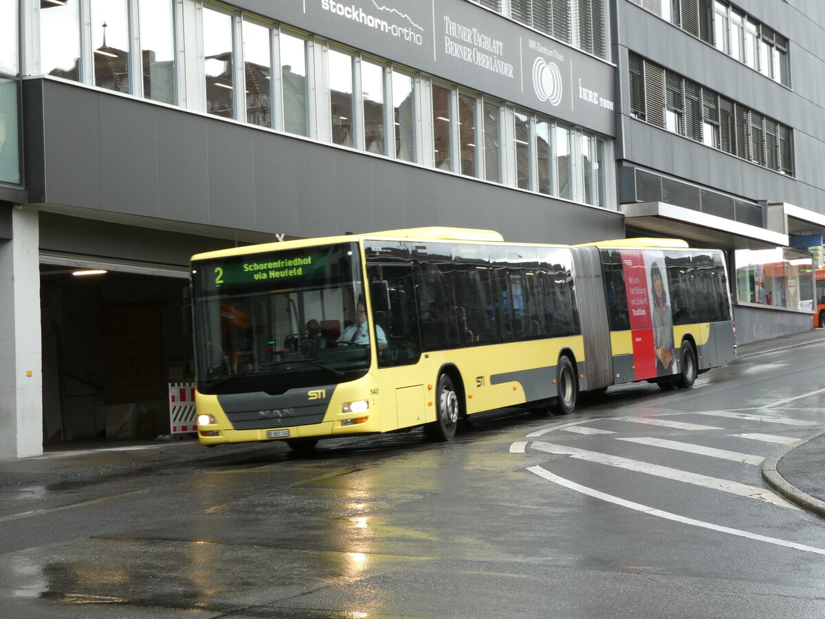 (237'405) - STI Thun - Nr. 140/BE 801'140 - MAN am 24. Juni 2022 in Thun, Rampenstrasse