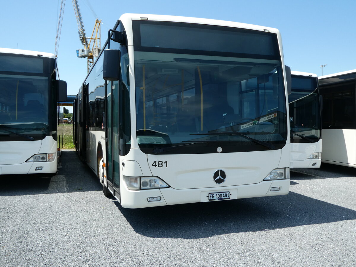 (237'868) - Intertours, Domdidier - Nr. 481/FR 300'481 - Mercedes (ex Nr. 211; ex STI Thun Nr. 135) am 3. Juli 2022 in Domdidier, Garage