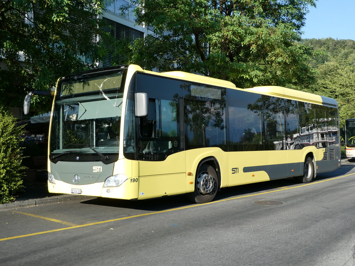 (238'197) - STI Thun - Nr. 190/BE 804'190 - Mercedes am 16. Juli 2022 bei der Schifflndte Thun