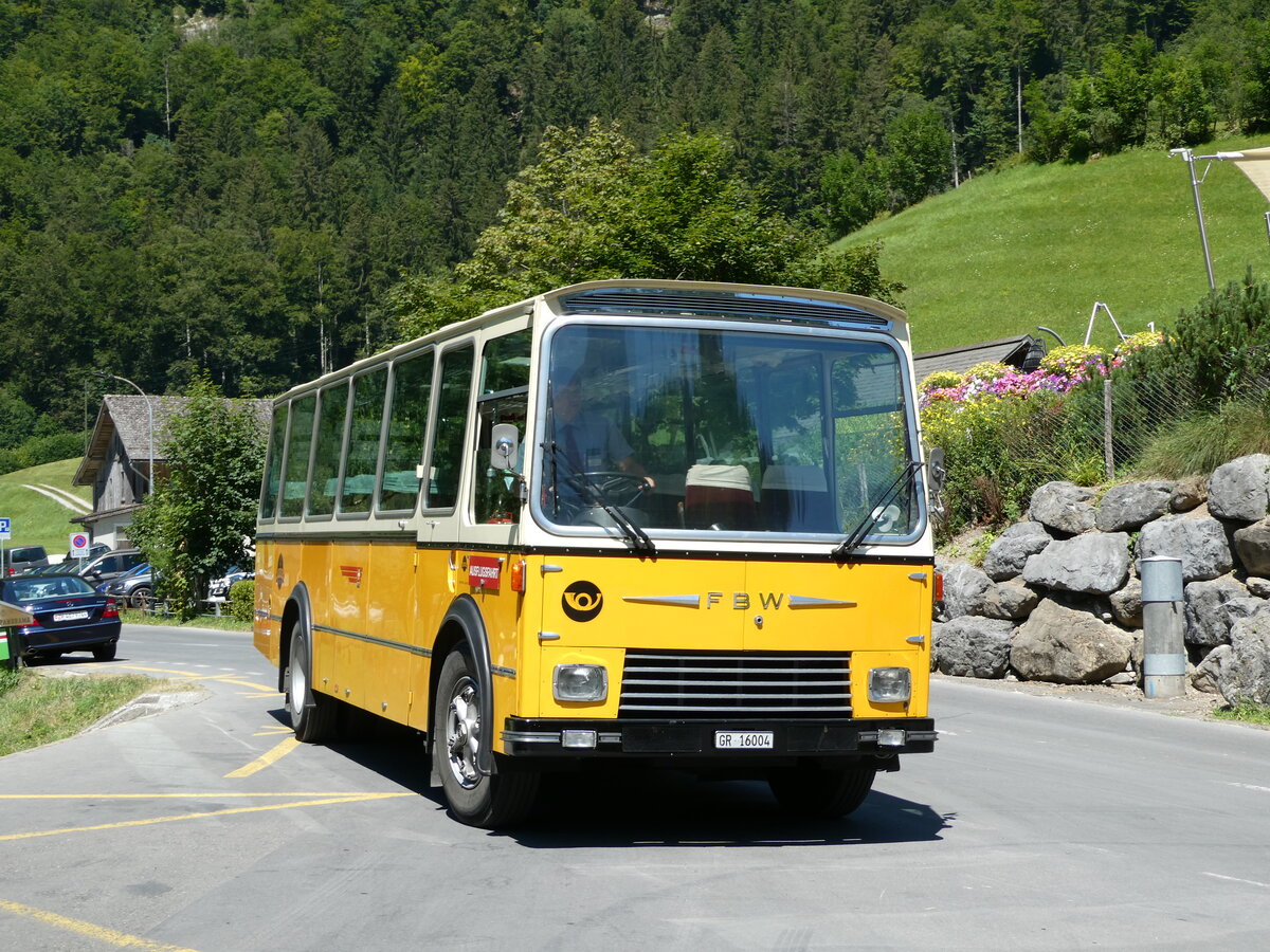 (238'241) - Wittwer, Chur - GR 16'004 - FBW/Gangloff (ex Eggenberger, Mriken; ex AVG Grindelwald Nr. 11; ex P 24'170) am 17. Juli 2022 in Klntal, Rhodannenberg