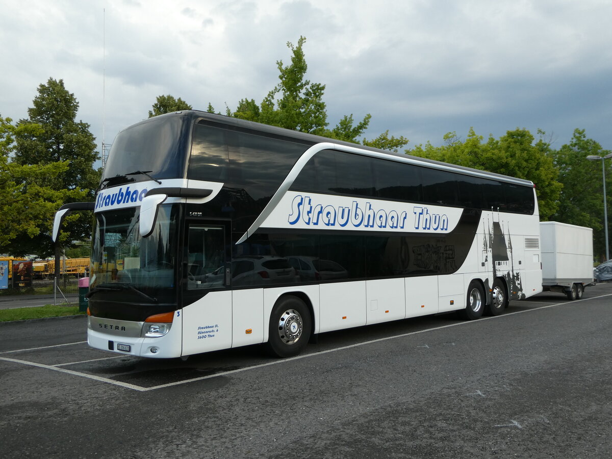 (238'330) - Straubhaar, Thun - Nr. 3/BE 206'633 - Setra am 23. Juli 2022 in Thun, Seestrasse