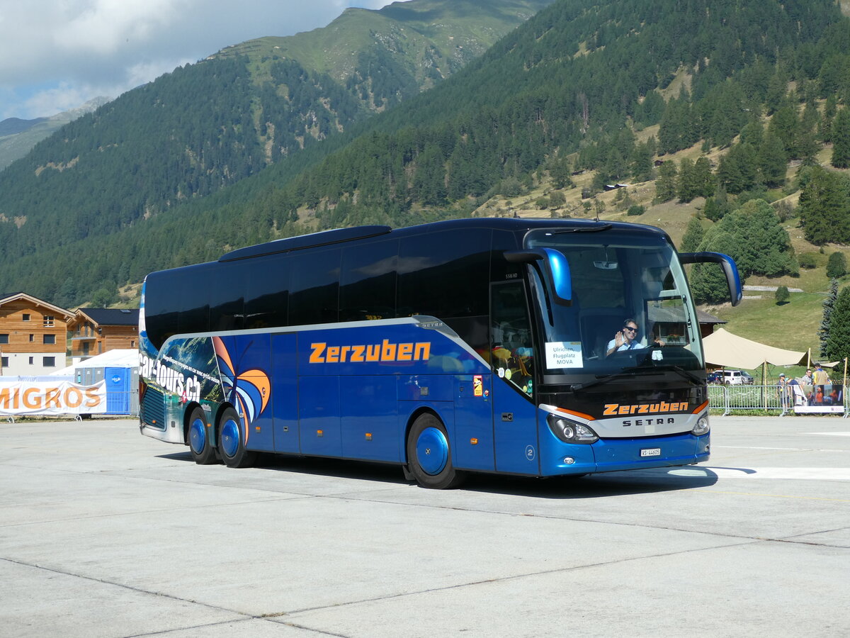 (238'384) - Zerzuben, Visp-Eyholz - Nr. 2/VS 44'605 - Setra am 24. Juli 2022 in Ulrichen, PostAuto-Terminal