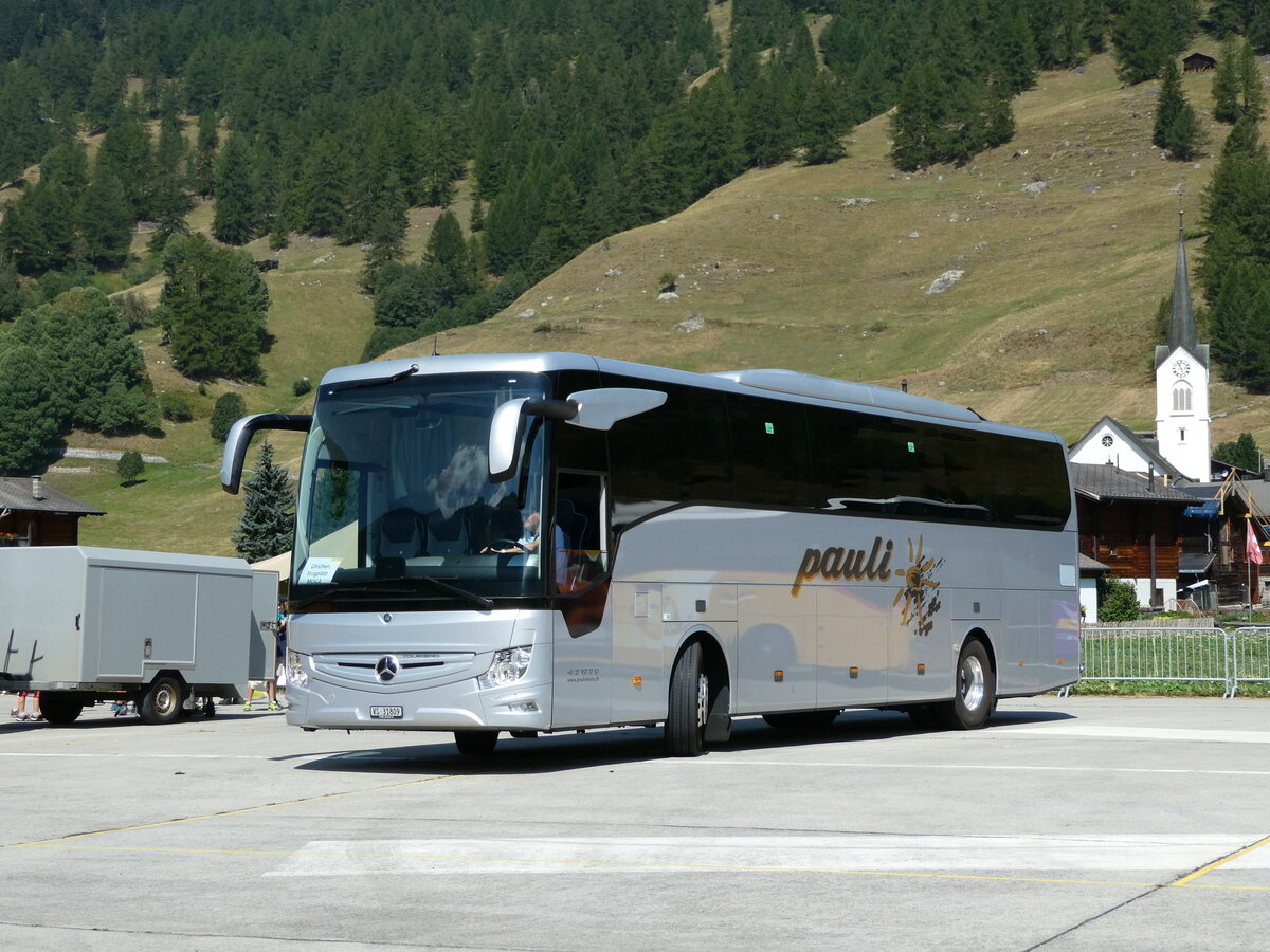 (238'393) - Pauli, Saas-Balen - VS 31'809 - Mercedes am 24. Juli 2022 in Ulrichen, PostAuto-Terminal