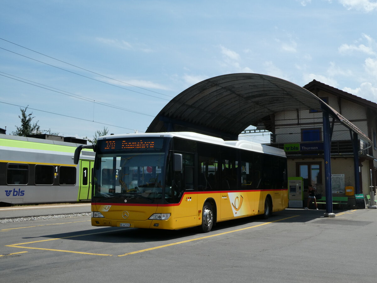 (238'486) - Engeloch, Riggisberg - Nr. 10/BE 447'210 - Mercedes am 28. Juli 2022 beim Bahnhof Thurnen