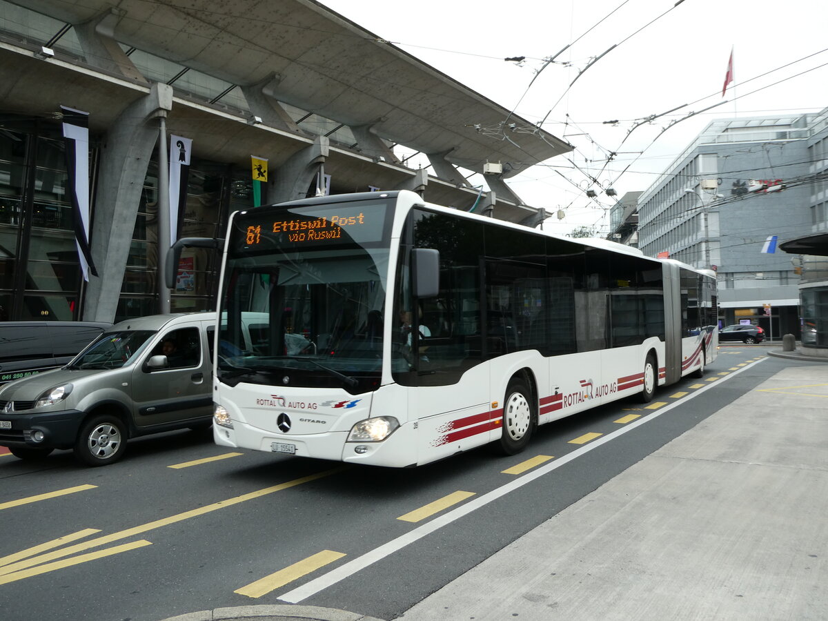 (238'896) - ARAG Ruswil - Nr. 39/LU 15'541 - Mercedes am 7. August 2022 beim Bahnhof Luzern