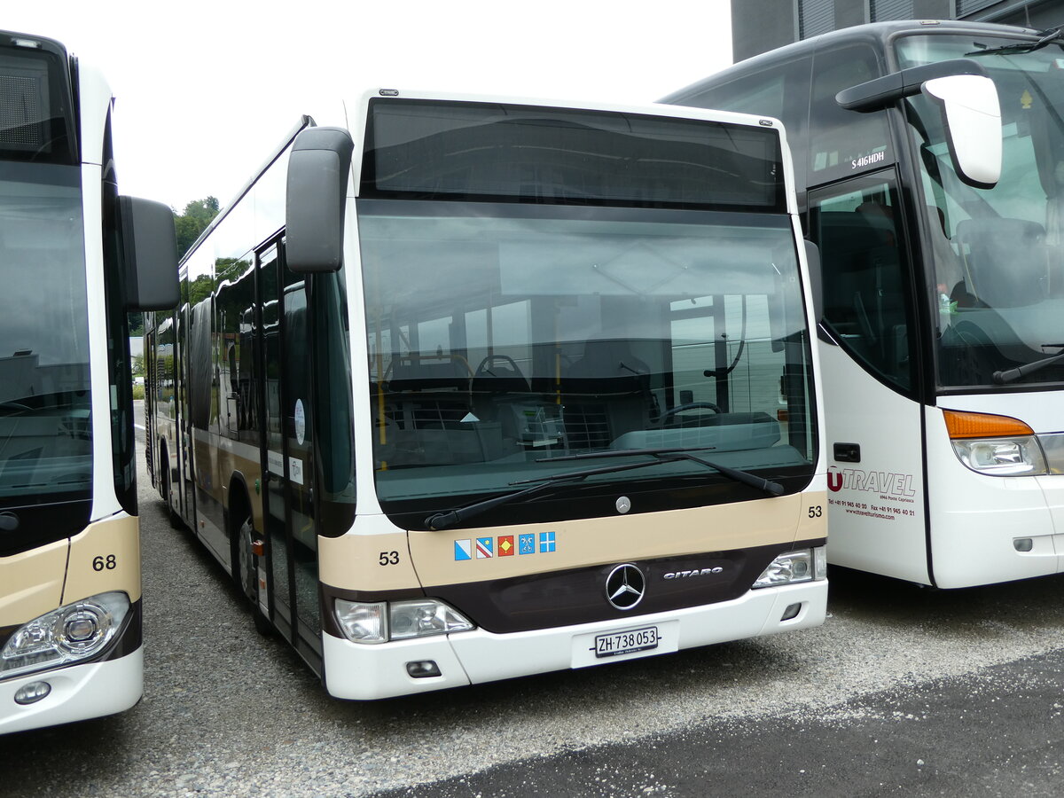 (238'927) - AZZK Zollikon - Nr. 53/ZH 738'053 - Mercedes am 7. August 2022 in Winterthur, EvoBus