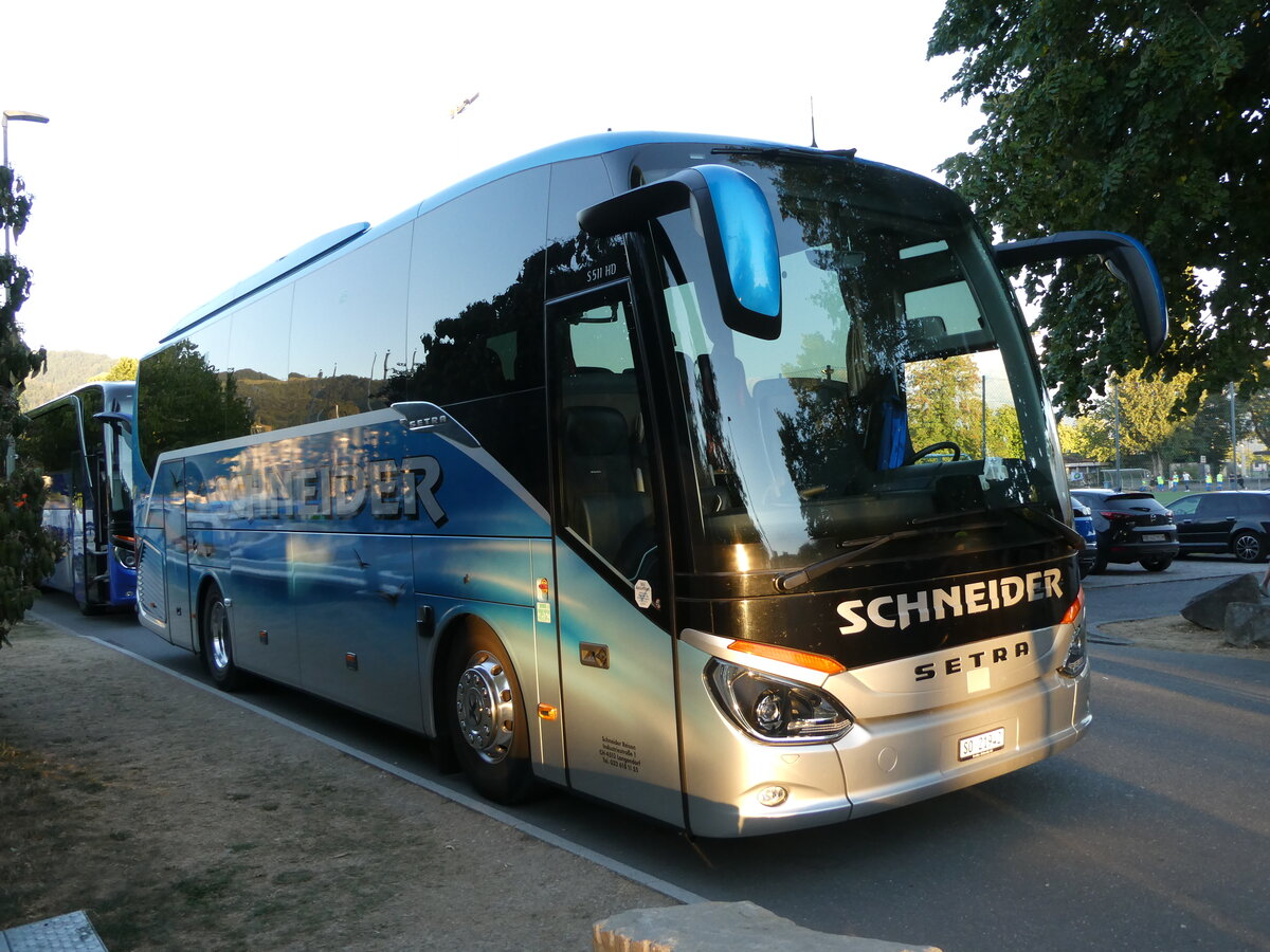 (238'989) - Schneider, Langendorf - SO 21'942 - Setra am 12. August 2022 in Thun, Strandbad