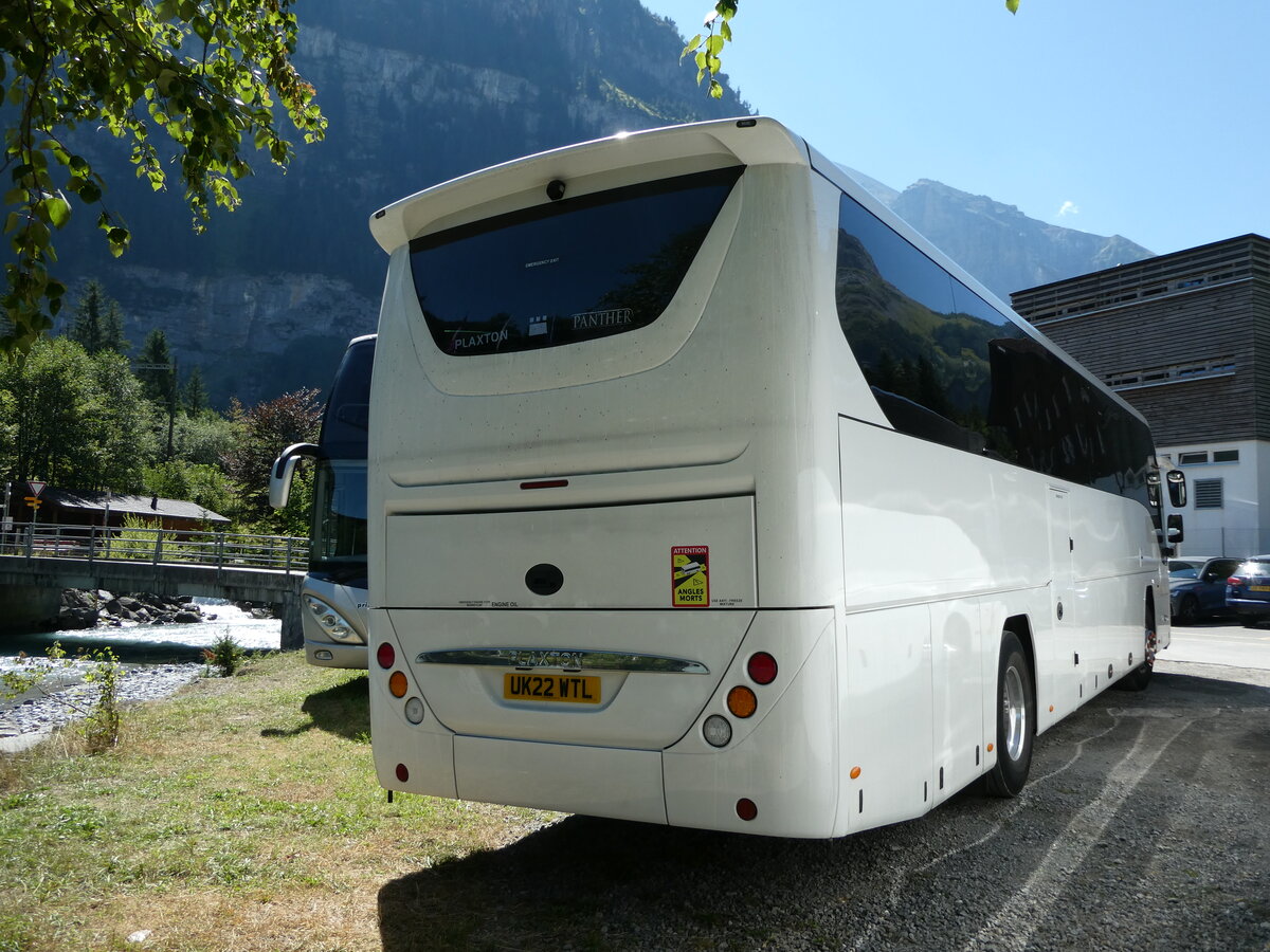 (239'080) - Aus England: Wheelers, Southampton - UK22 WTL - Plaxton am 16. August 2022 in Kandersteg, Pfadizentrum