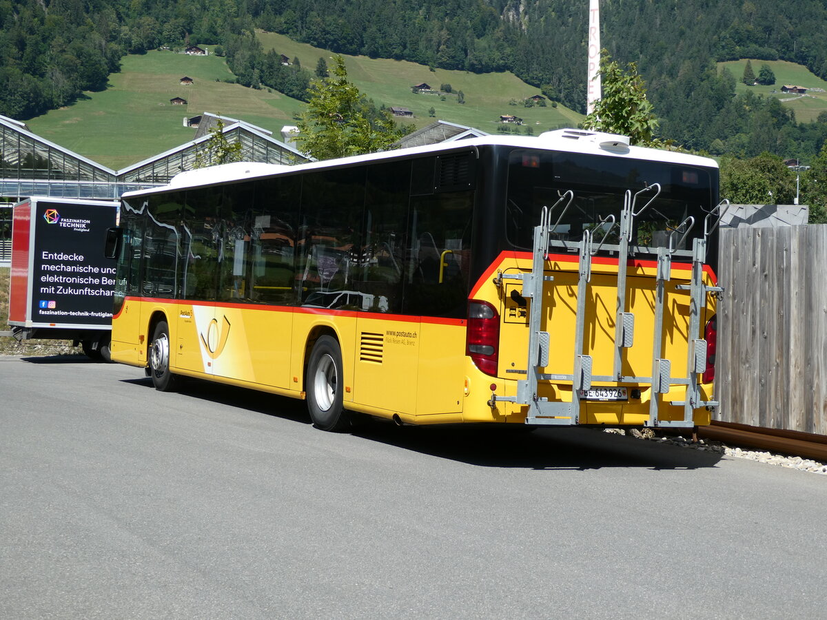 (239'085) - Flck, Brienz - Nr. 8/BE 643'926 - Setra am 16. August 2022 in Frutigen, Garage AFA