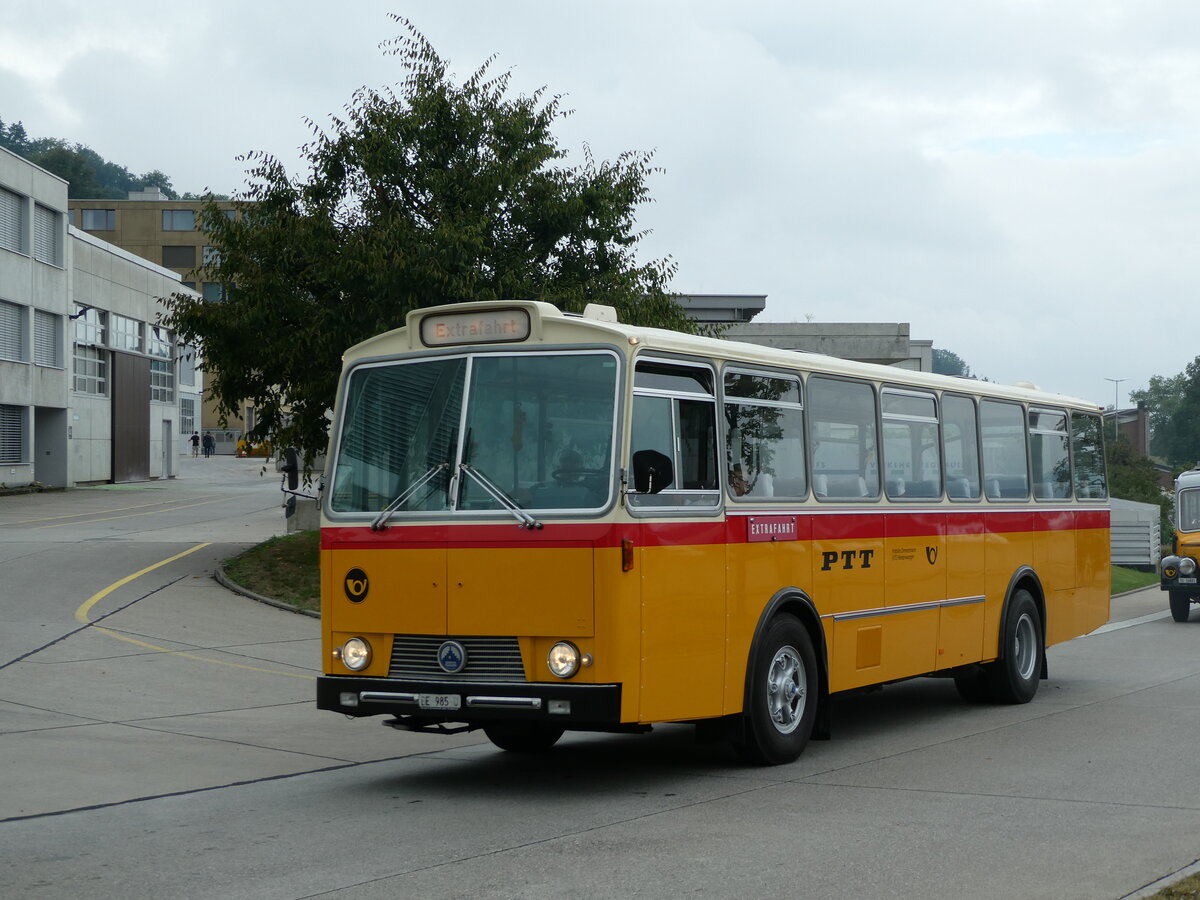 (239'521) - Zimmermann, Niederwangen - BE 985 U - Saurer/Tscher (ex P 24'632) am 27. August 2022 in Oberkirch CAMPUS Sursee