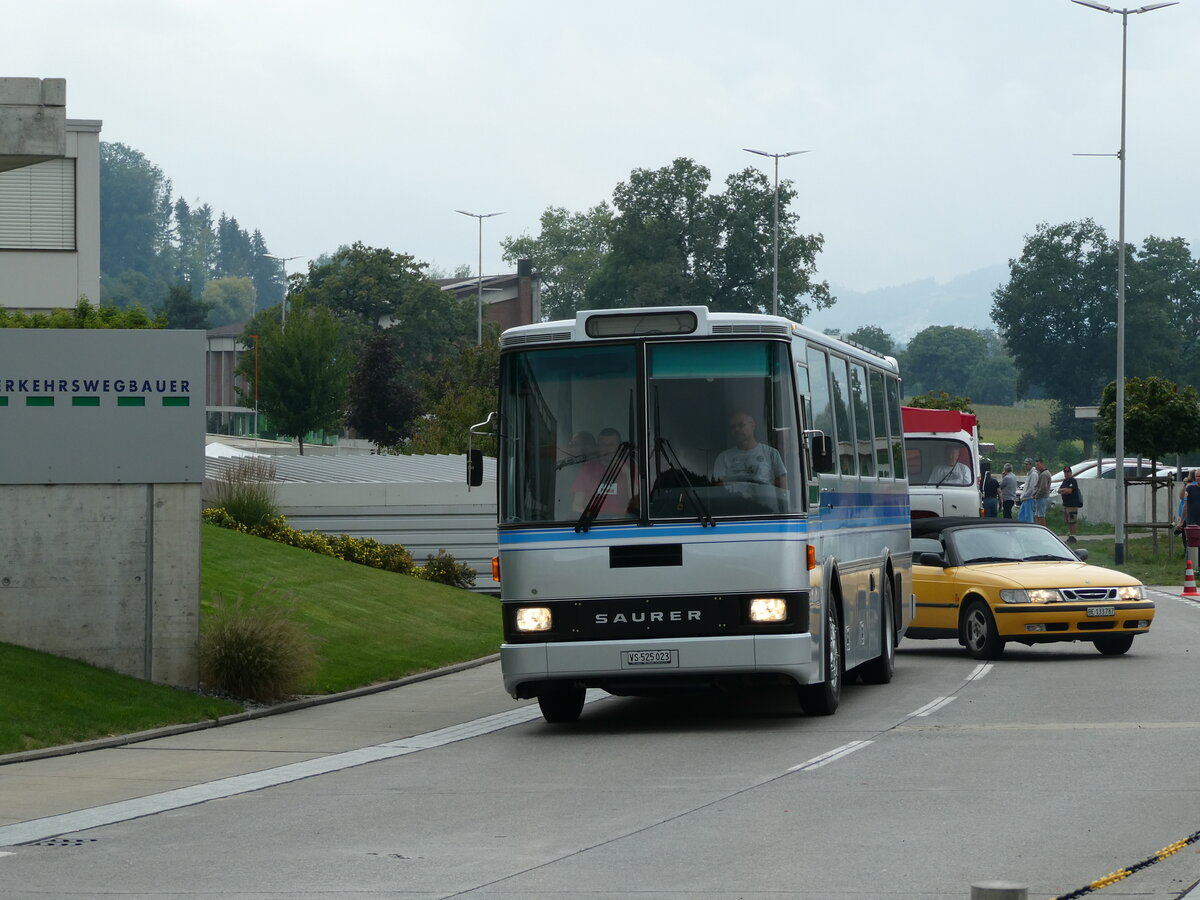 (239'538) - Pralong, Euseigne - VS 525'023 - Saurer/Lauber (ex Osterholt, Veysonnaz; ex SAPJV, L'Isle Nr. 70) am 27. August 2022 in Oberkirch, CAMPUS Sursee