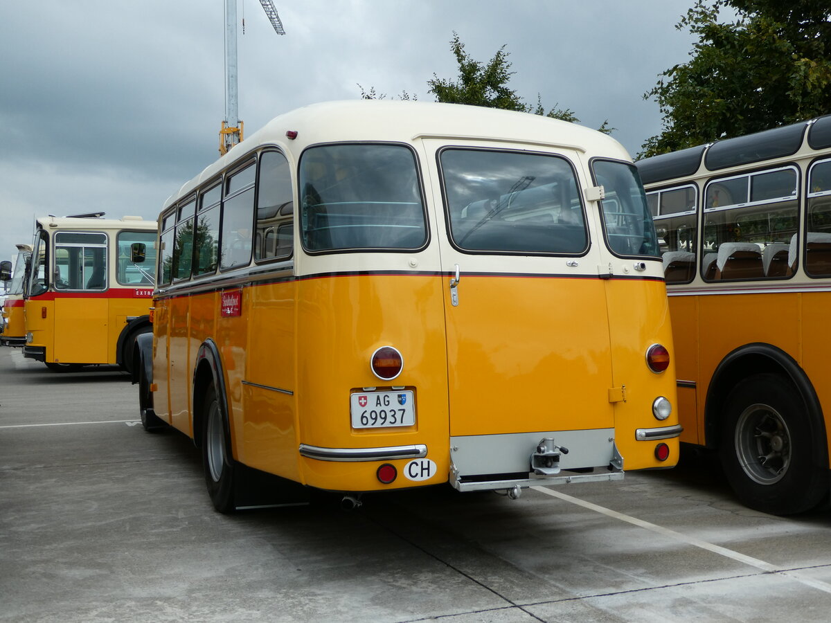 (239'683) - Blchlinger, Endingen - AG 69'937 - Saurer/Tscher (ex Dubach, Walde; ex Spescha, Andiast) am 27. August 2022 in Oberkirch, CAMPUS Sursee 