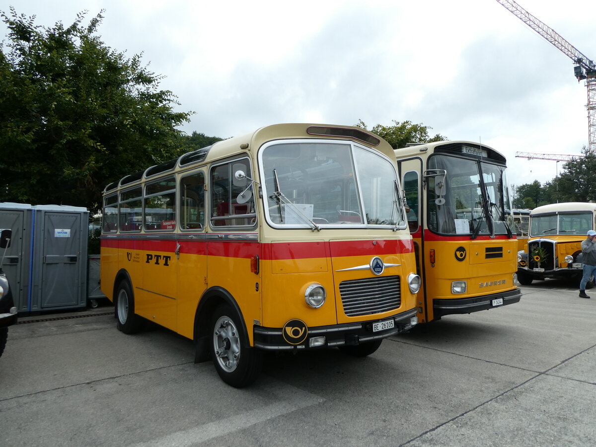 (239'686) - Schmid, Thrishaus - Nr. 9/BE 26'105 - Saurer/R&J (ex Geiger, Adelboden Nr. 9) am 27. August 2022 in Oberkirch, CAMPUS Sursee