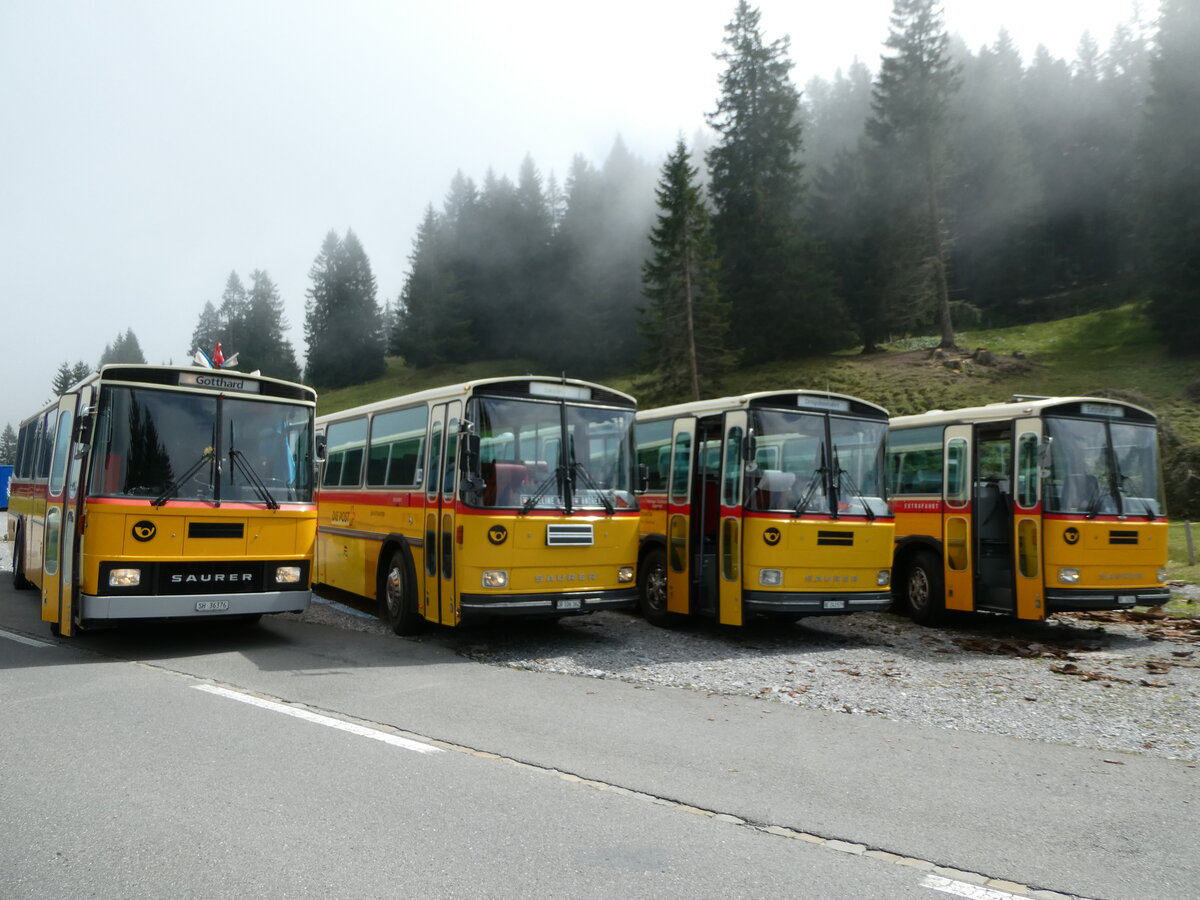 (239'829) - Roth, Zrich - SH 36'376 - Saurer/Tscher (ex Looser, Elm; ex Mattli, Wassen) am 28. August 2022 in Giswil, Glaubenbielen