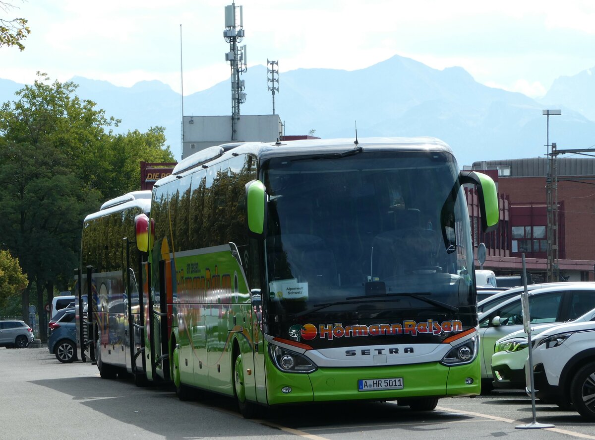 (239'899) - Aus Deutschland: Hrmann, Augsburg - Nr. 5011/A-HR 5011 - Setra am 30. August 2022 in Thun, CarTerminal