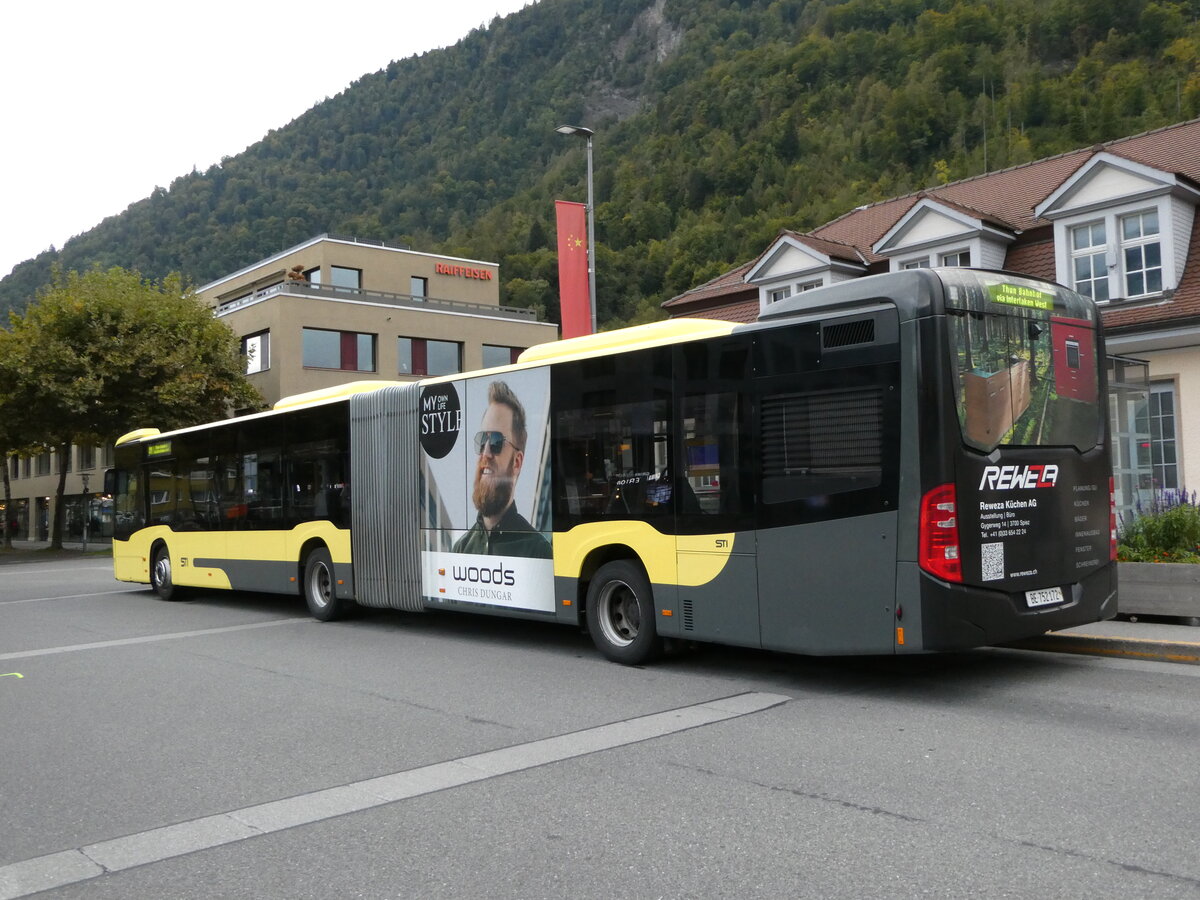 (240'234) - STI Thun - Nr. 172/BE 752'172 - Mercedes am 25. September 2022 beim Bahnhof Interlaken Ost