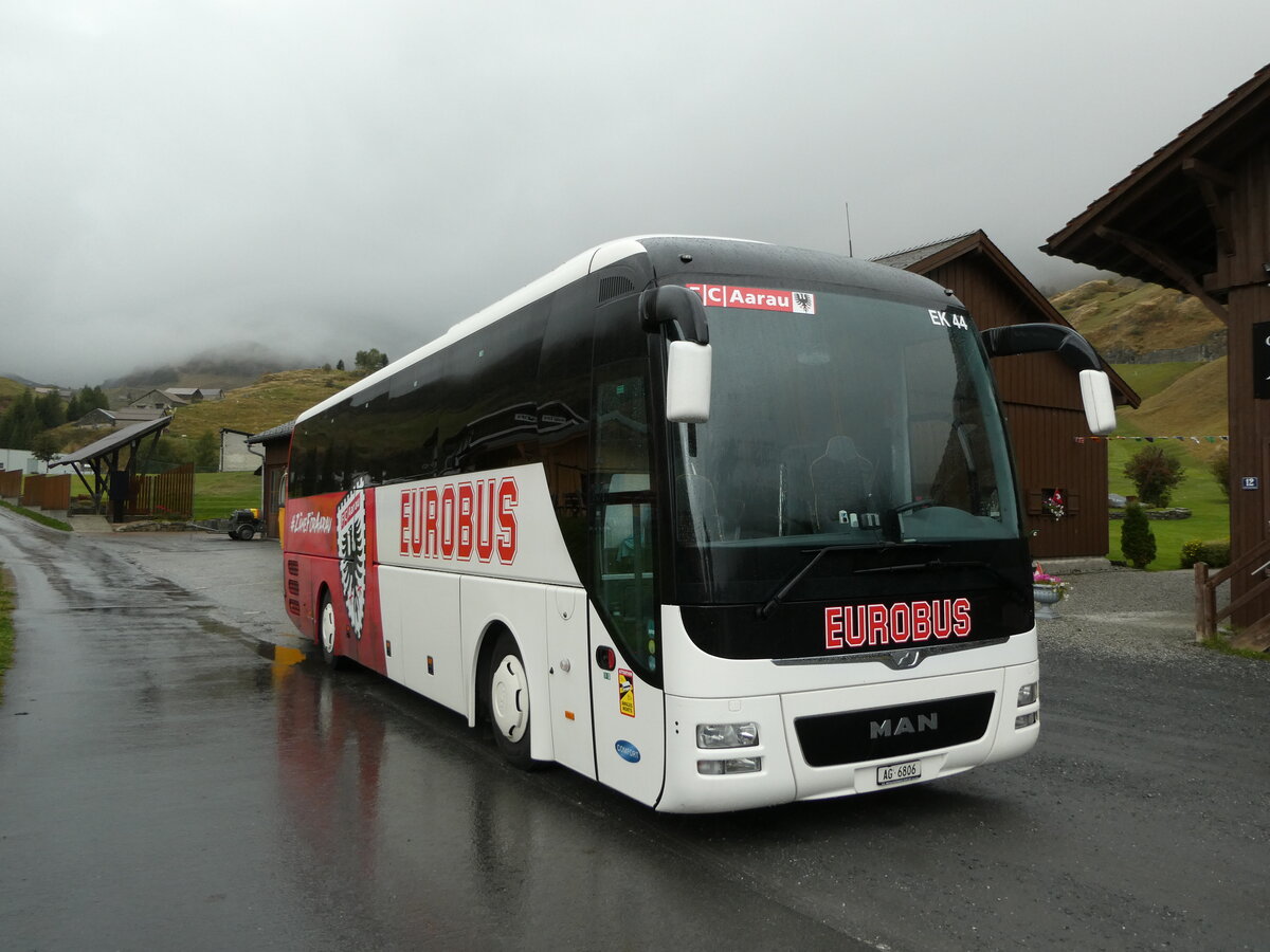 (240'312) - Knecht, Windisch - Nr. 44/AG 6806 - MAN am 25. September 2022 beim Bahnhof Realp DFB