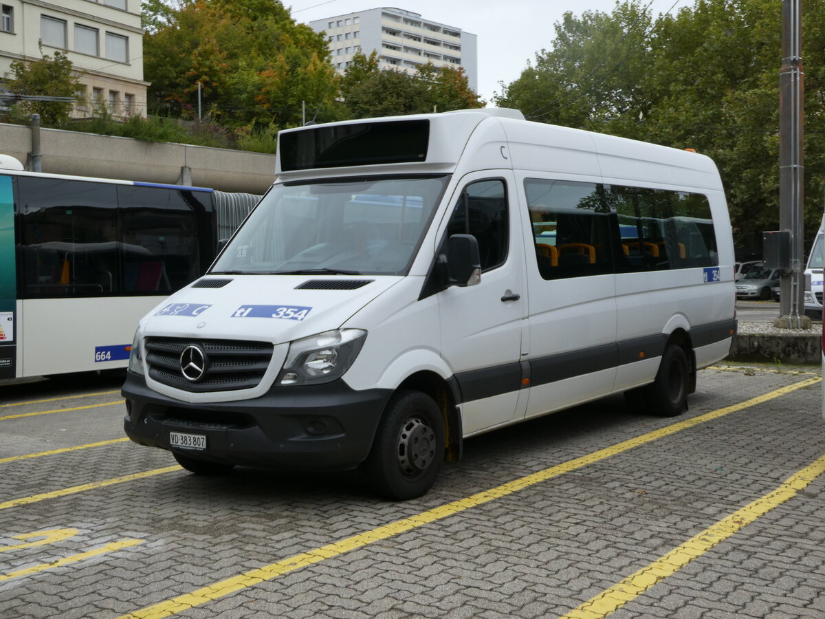 (240'426) - TL Lausanne - Nr. 354/VD 383'807 - Mercedes am 1. Oktober 2022 in Lausanne, Dpt Borde