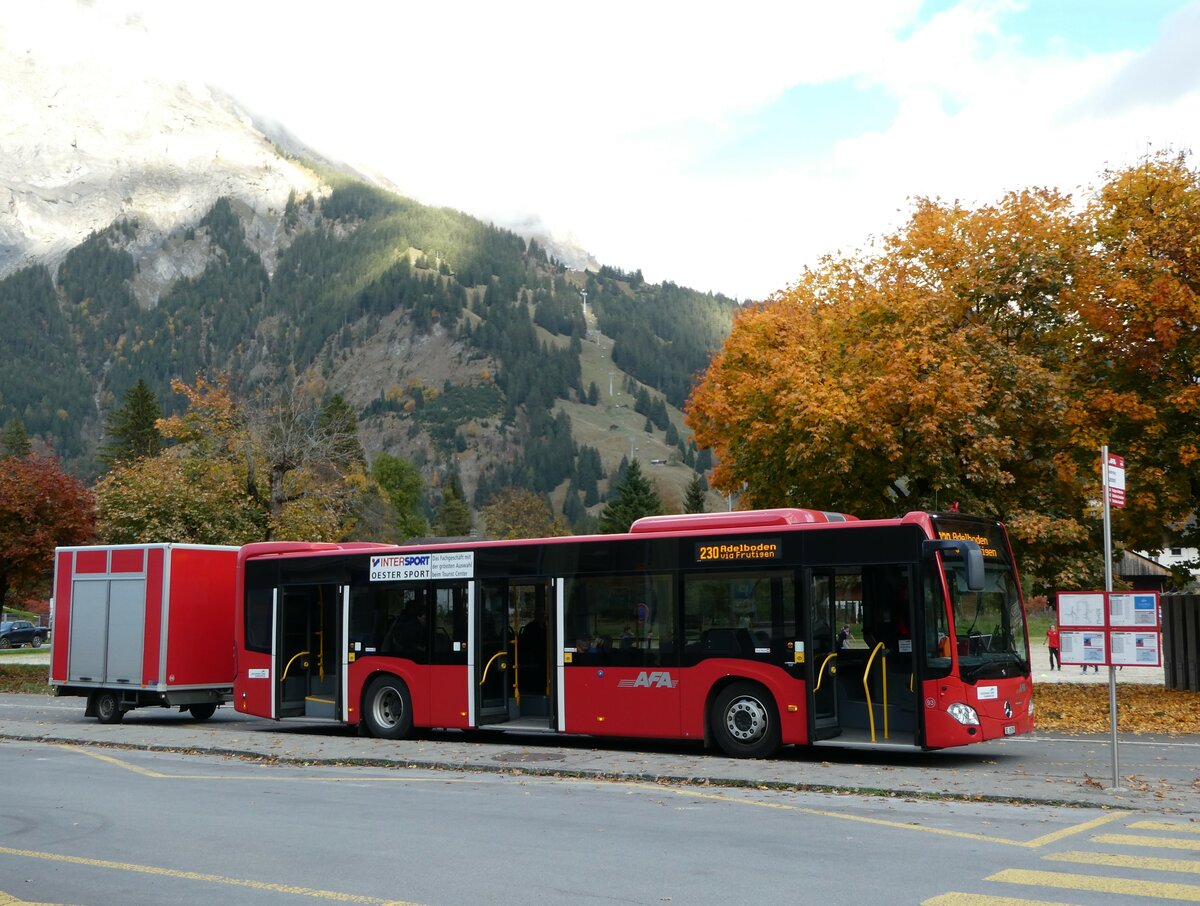 (240'878) - AFA Adelboden - Nr. 93/BE 26'705 - Mercedes am 10. Oktober 2022 beim Bahnhof Kandersteg