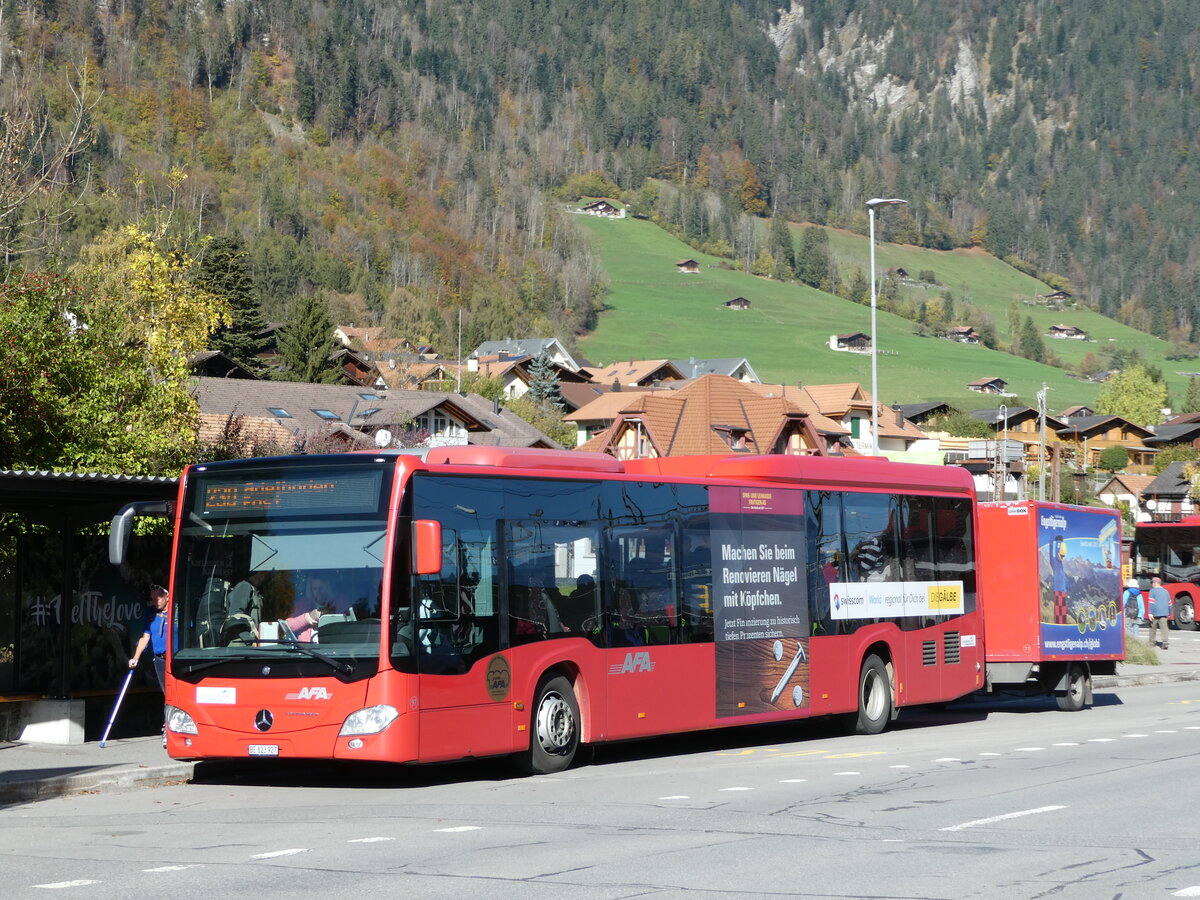 (241'875) - AFA Adelboden - Nr. 97/BE 823'927 - Mercedes am 27. Oktober 2022 beim Bahnhof Frutigen