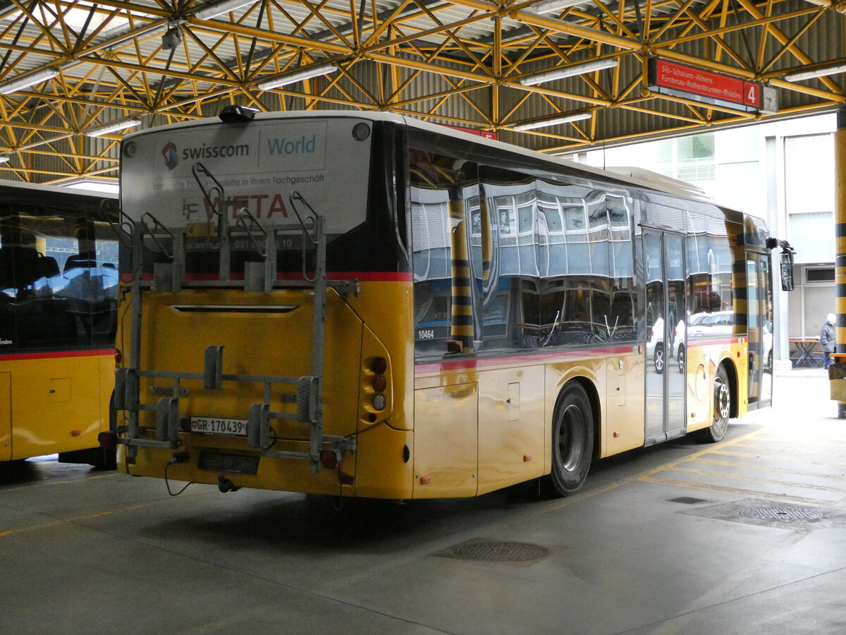 (242'259) - PostAuto Graubnden, GR 170'439 - Volvo am 8. November 2022 in Thusis, Postautostation