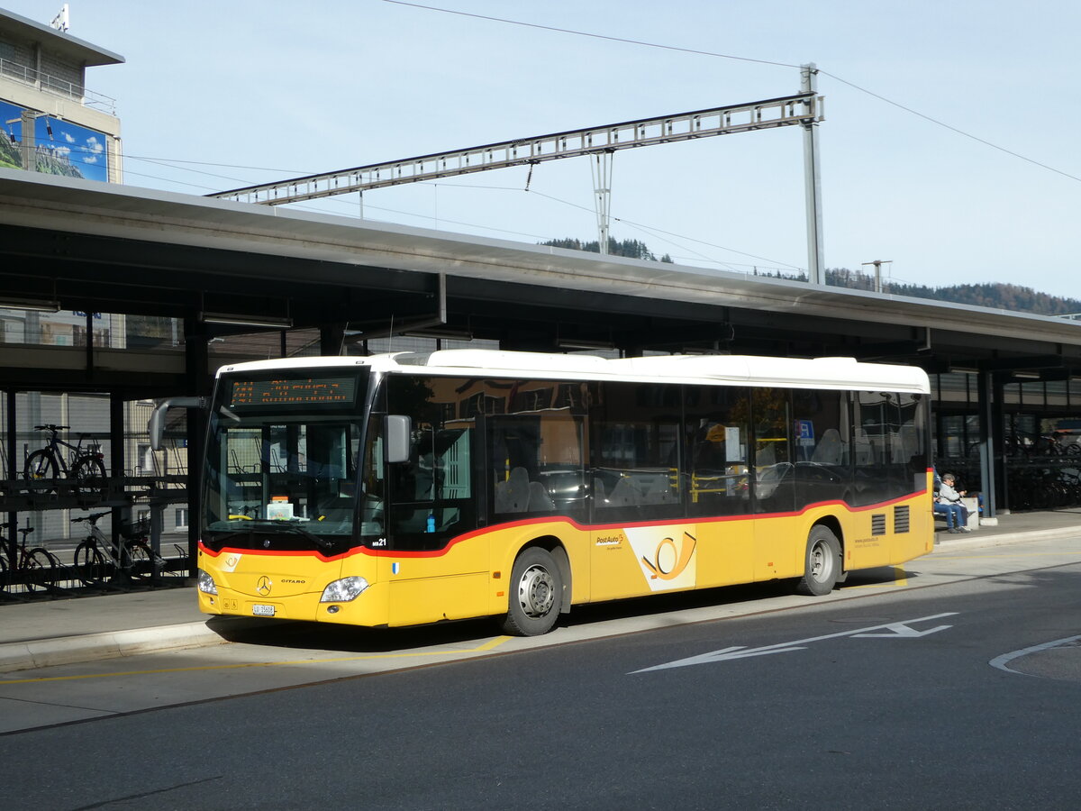 (242'404) - Amstein, Willisau - Nr. MB 21/LU 15'608 - Mercedes (ex Schnider, Schpfheim) am 11. November 2022 beim Bahnhof Schpfheim