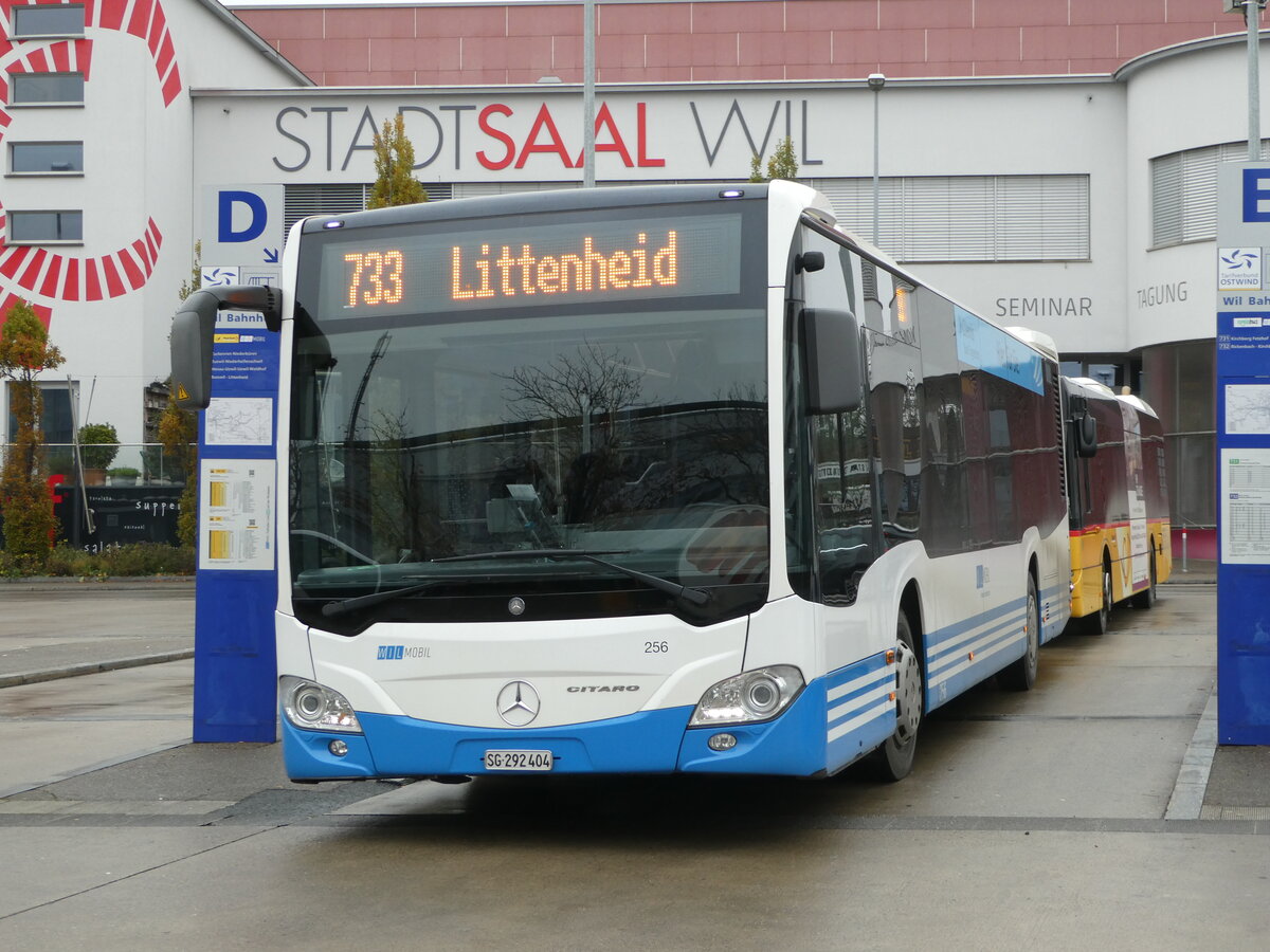 (242'583) - WilMobil, Wil - Nr. 256/SG 292'404 - Mercedes am 13. November 2022 beim Bahnhof Wil