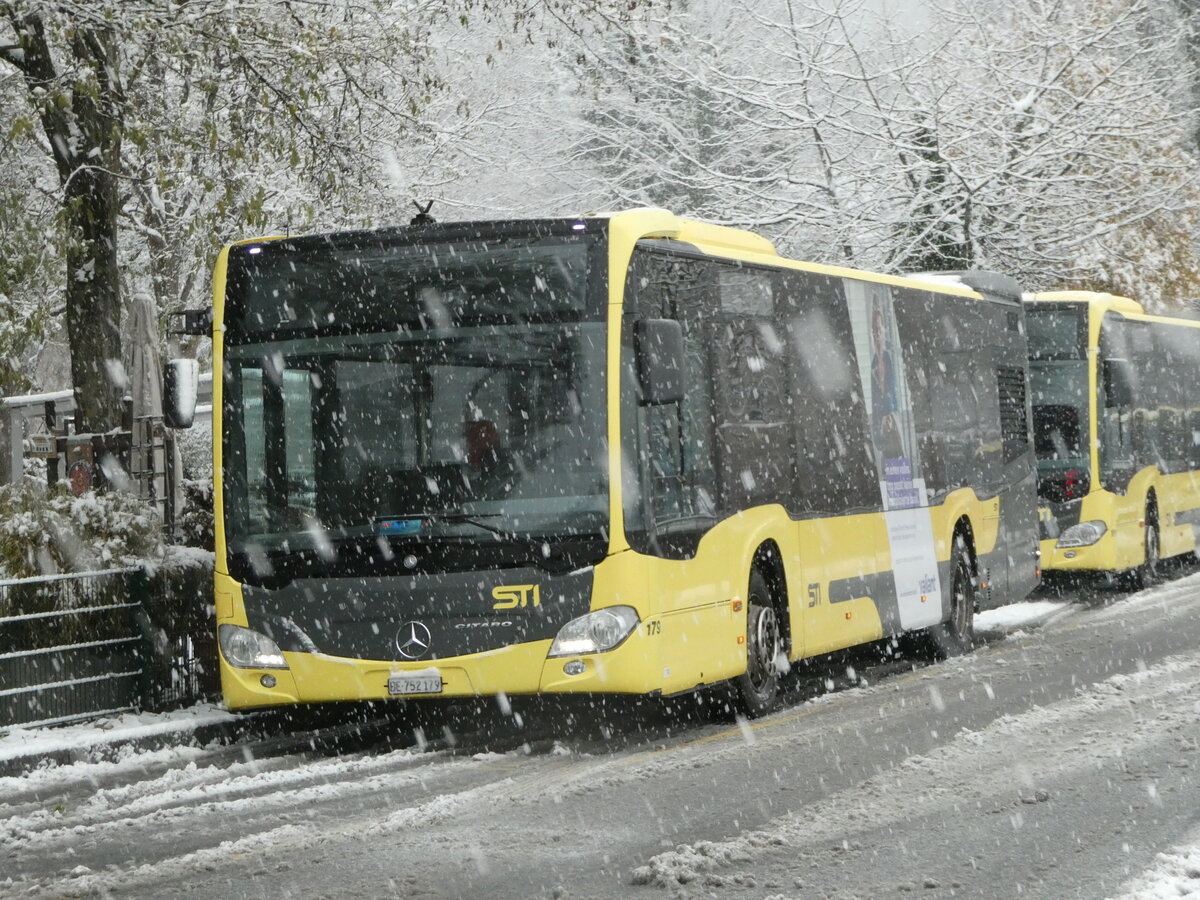 (243'688) - STI Thun - Nr. 179/BE 752'179 - Mercedes am 9. Dezember 2022 bei der Schifflndte Thun