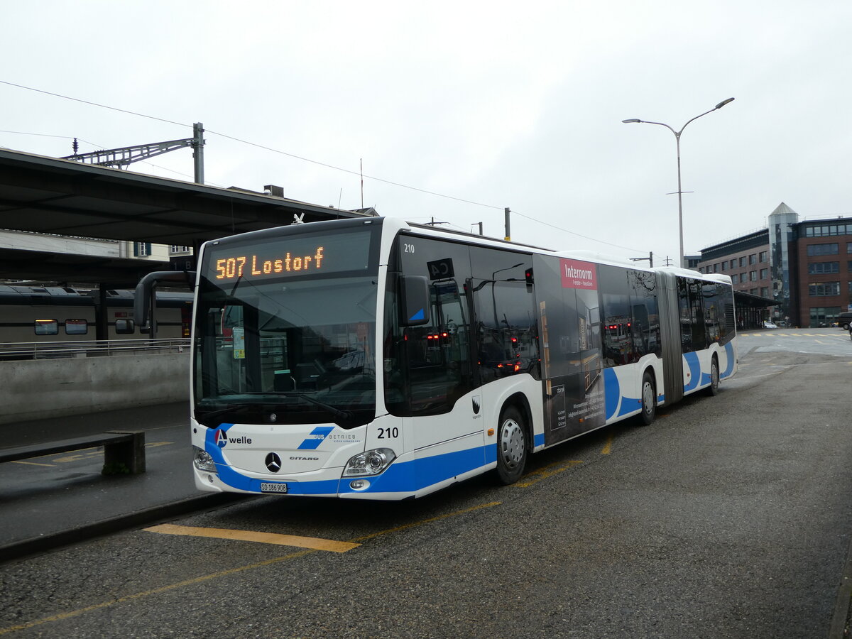 (243'901) - BOGG Wangen b.O. - Nr. 210/SO 186'908 - Mercedes am 15. Dezember 2022 beim Bahnhof Olten