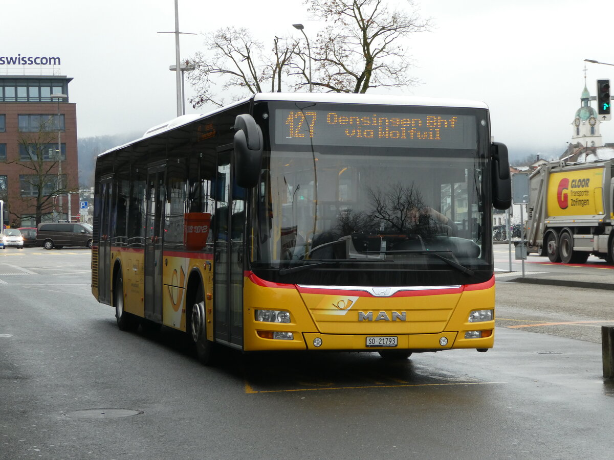 (243'912) - Wyss, Boningen - Nr. 65/SO 21'793 - MAN am 15. Dezember 2022 beim Bahnhof Olten