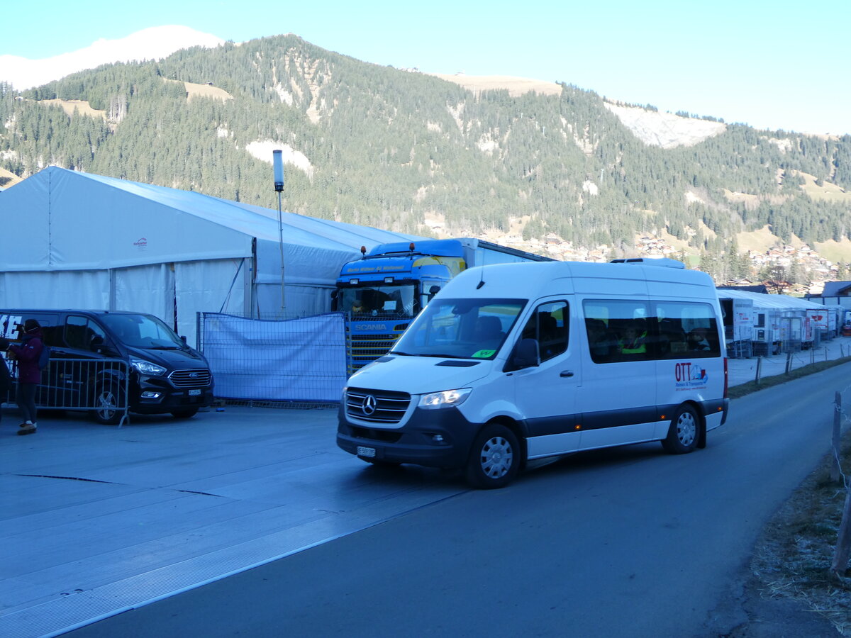 (244'585) - Ott, Steffisburg - BE 509'285 - Mercedes am 7. Januar 2023 in Adelboden, Weltcup