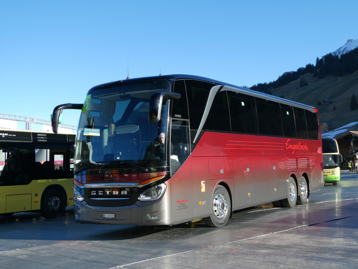 (244'596) - Engeloch, Riggisberg - BE 145'505 - Setra am 7. Januar 2023 in Adelboden, Weltcup