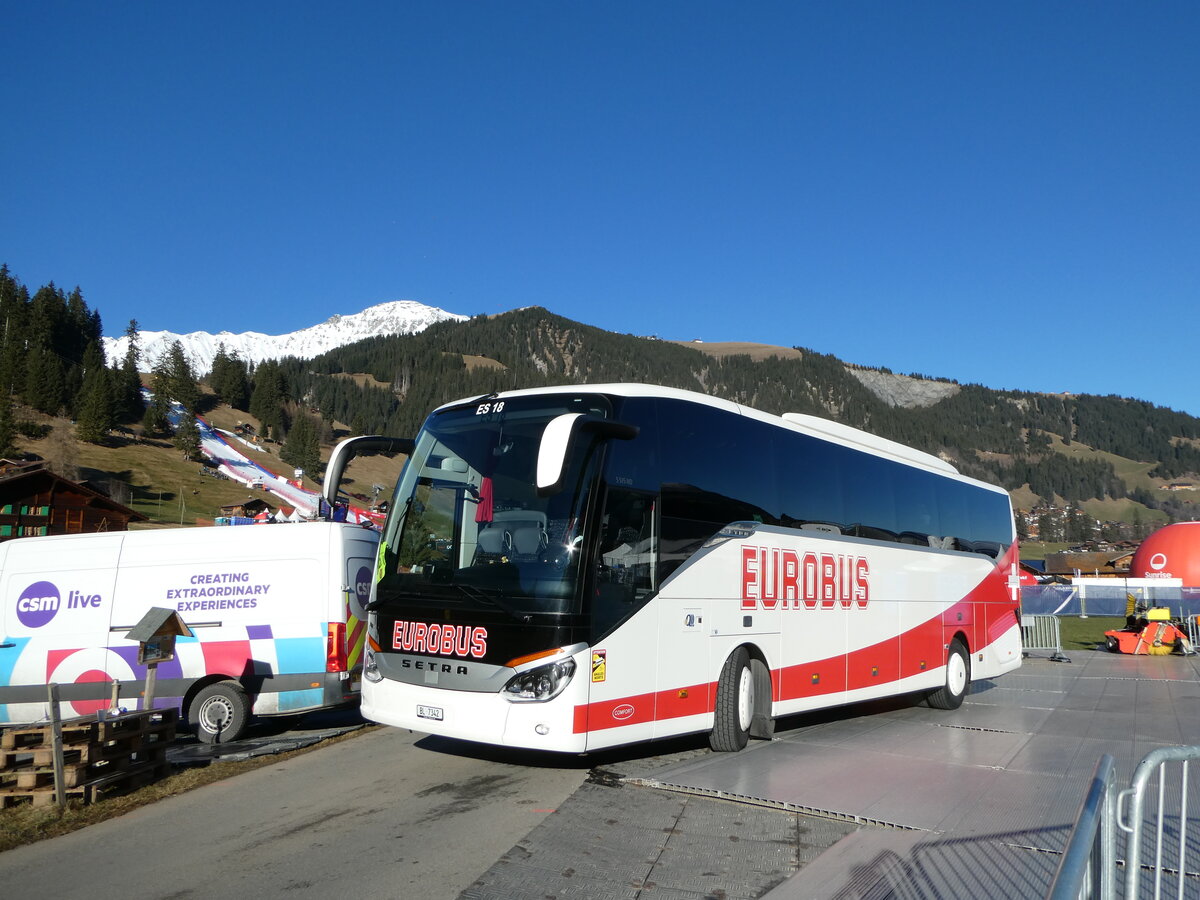 (244'609) - Saner, Laufen - Nr. 18/BL 7342 - Setra am 7. Januar 2023 in Adelboden, Weltcup