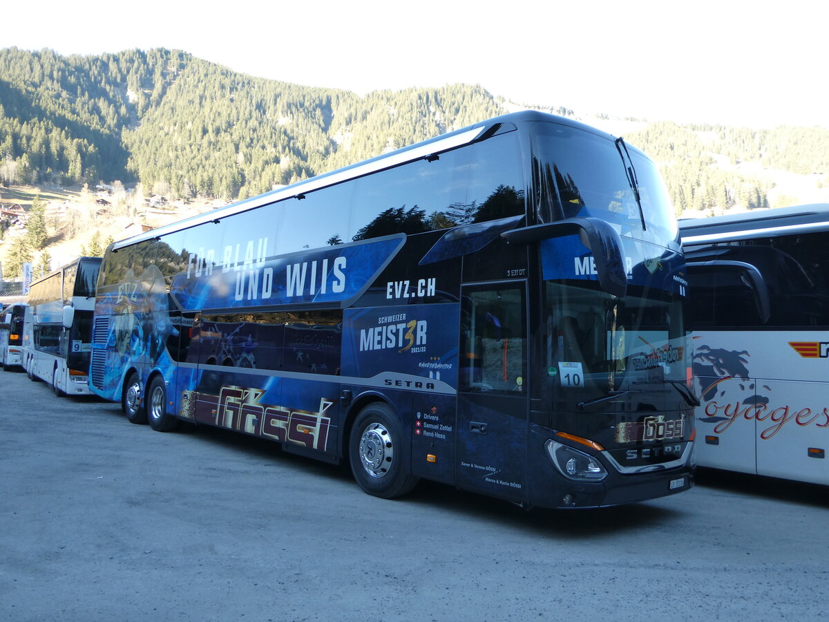 (244'752) - Gssi, Horw - LU 15'116 - Setra am 7. Januar 2023 in Adelboden, ASB