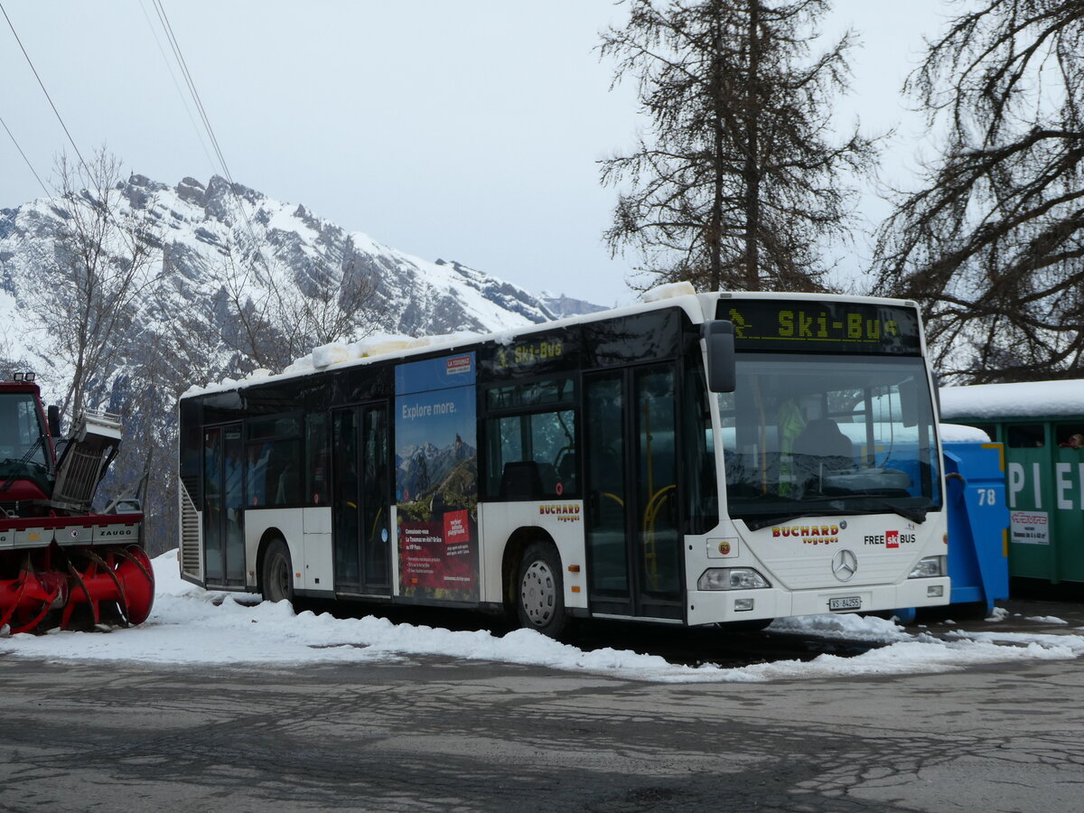 (245'036) - Buchard, Leytron - Nr. 63/VS 84'255 - Mercedes (ex BLT Oberwil Nr. 45) am 14. Januar 2023 in La Tzoumaz, L'Eterpey