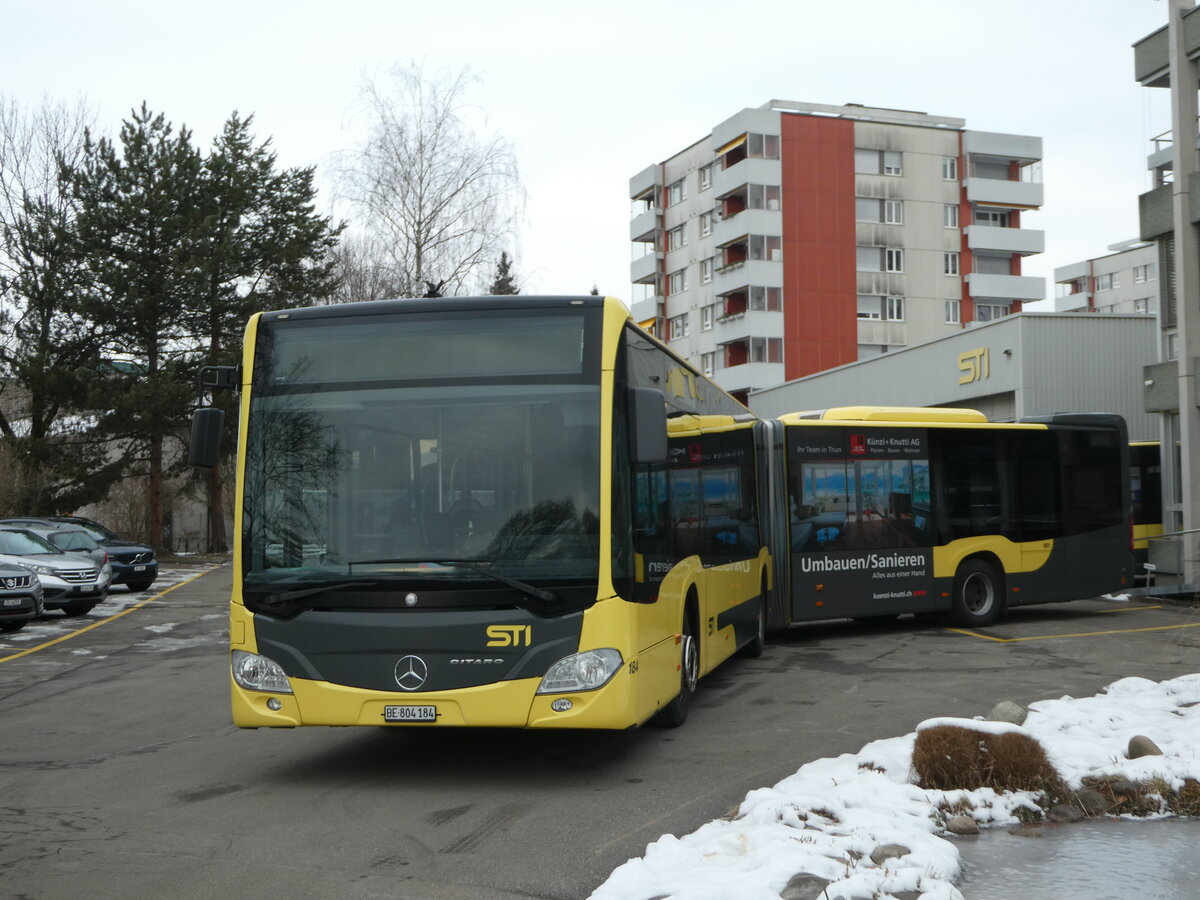 (245'529) - STI Thun - Nr. 184/BE 804'184 - Mercedes am 29. Januar 2023 in Thun, Garage