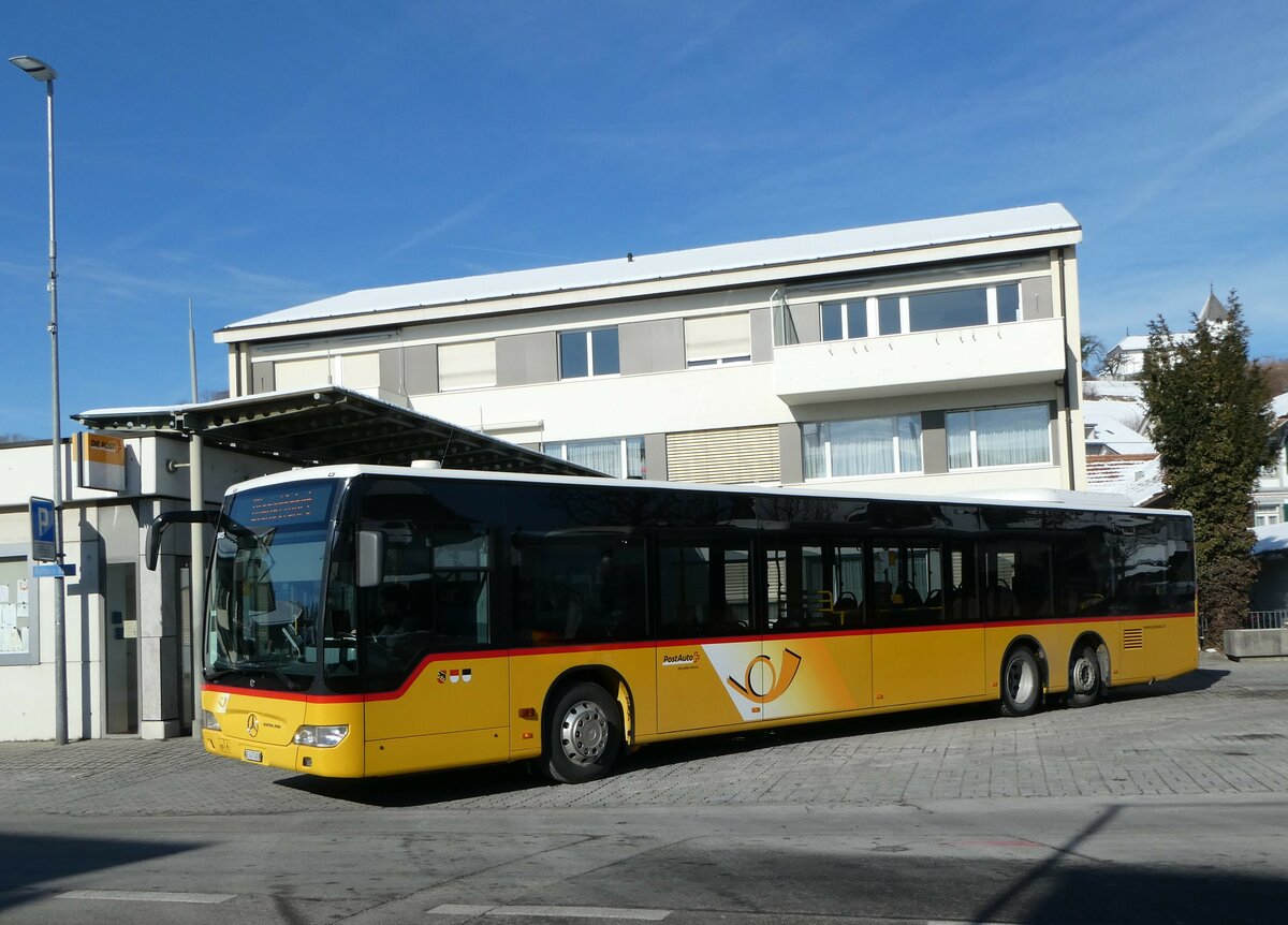 (245'572) - Engeloch, Riggisberg - Nr. 5/BE 447'403/PID 5415 - Mercedes (ex PostAuto Bern Nr. 5415; ex AVA Biel Nr. 5) am 30. Januar 2023 in Riggisberg, Post